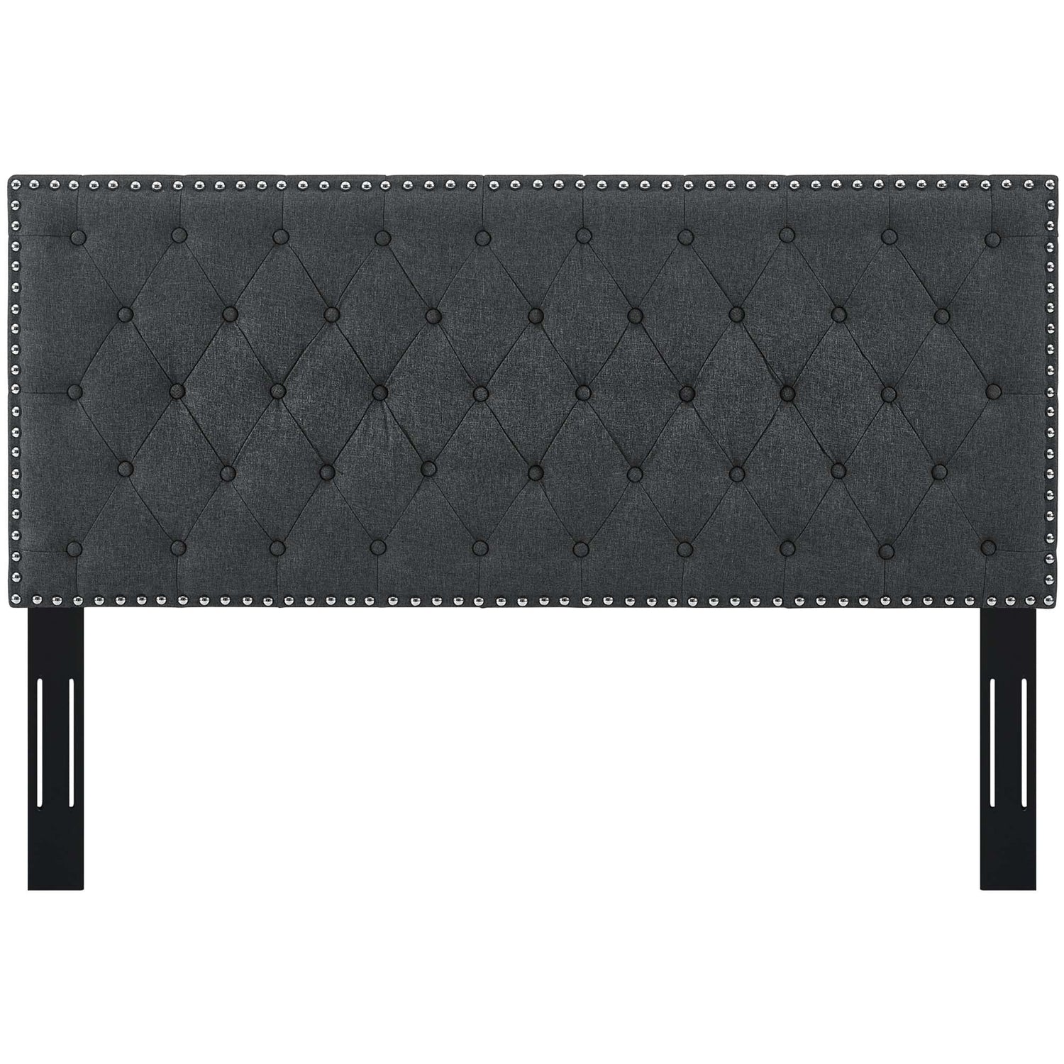 Helena Tufted Upholstered Linen Fabric Headboard by Modway