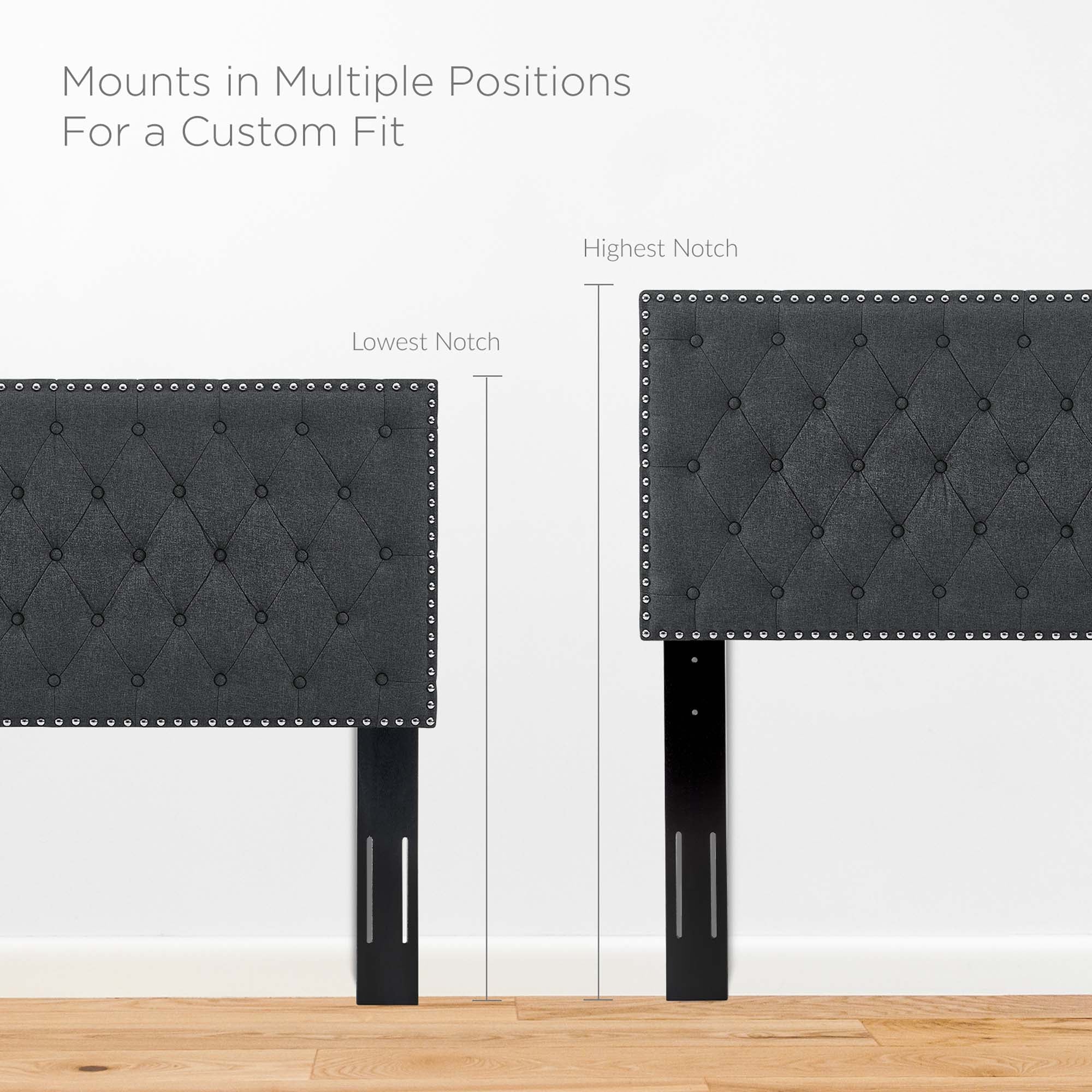 Helena Tufted Upholstered Linen Fabric Headboard by Modway