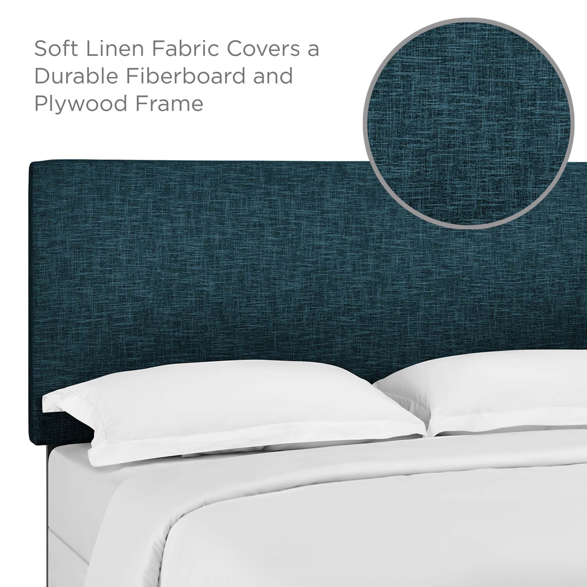 Taylor Upholstered Linen Fabric Headboard by Modway