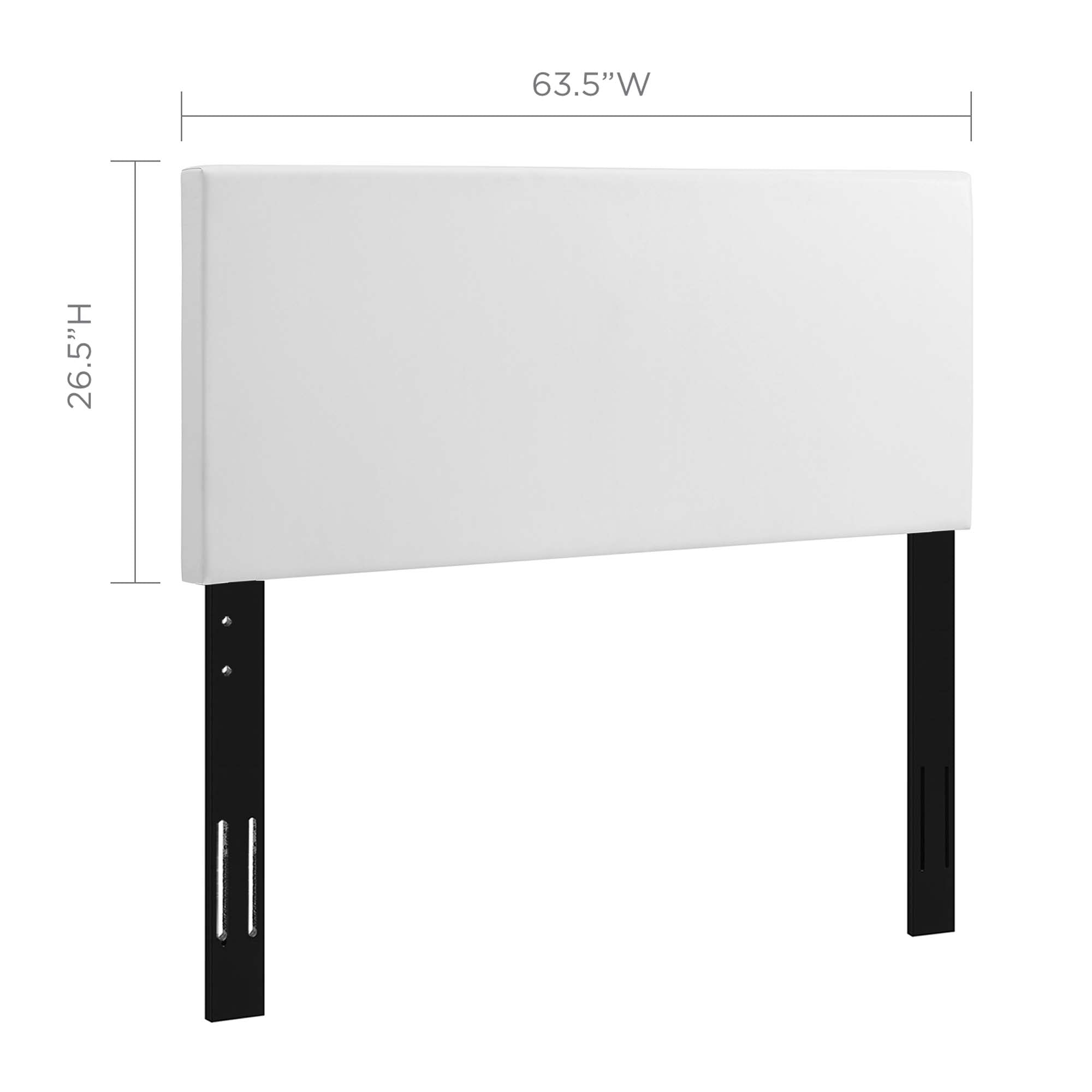 Taylor Upholstered Faux Leather Headboard by Modway