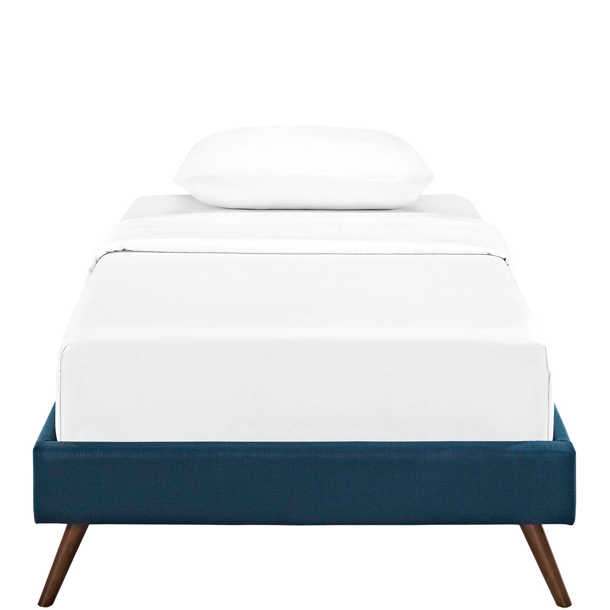 Loryn Fabric Bed Frame with Round Splayed Legs by Modway