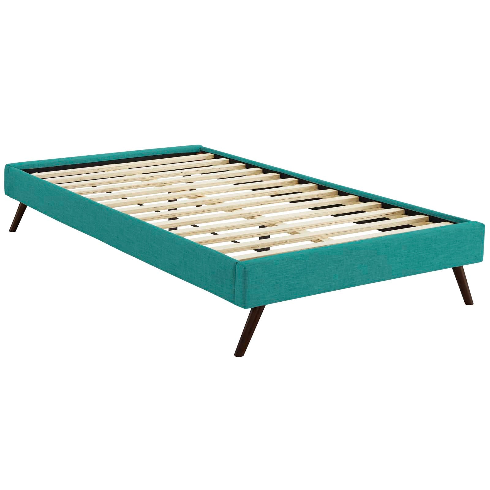 Loryn Fabric Bed Frame with Round Splayed Legs by Modway