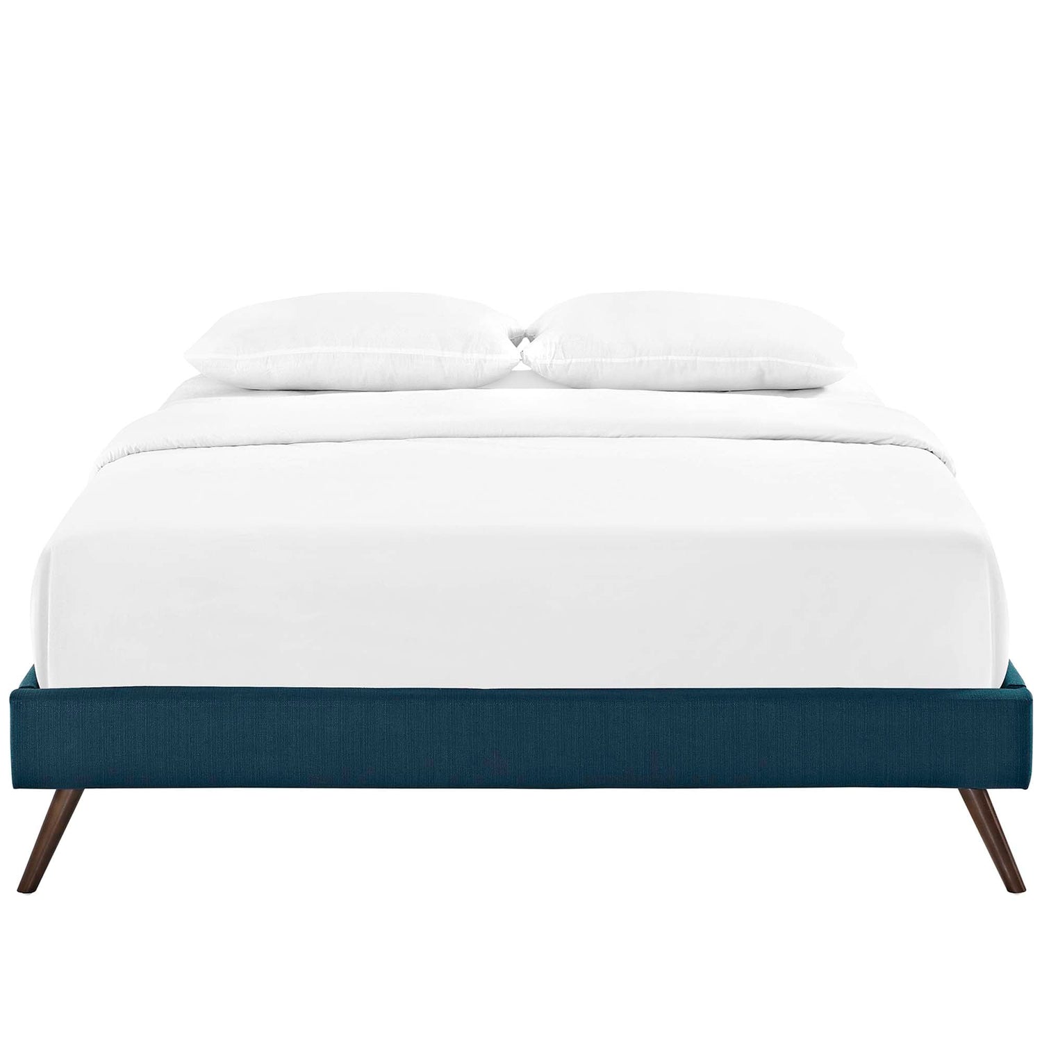 Loryn Fabric Bed Frame with Round Splayed Legs by Modway