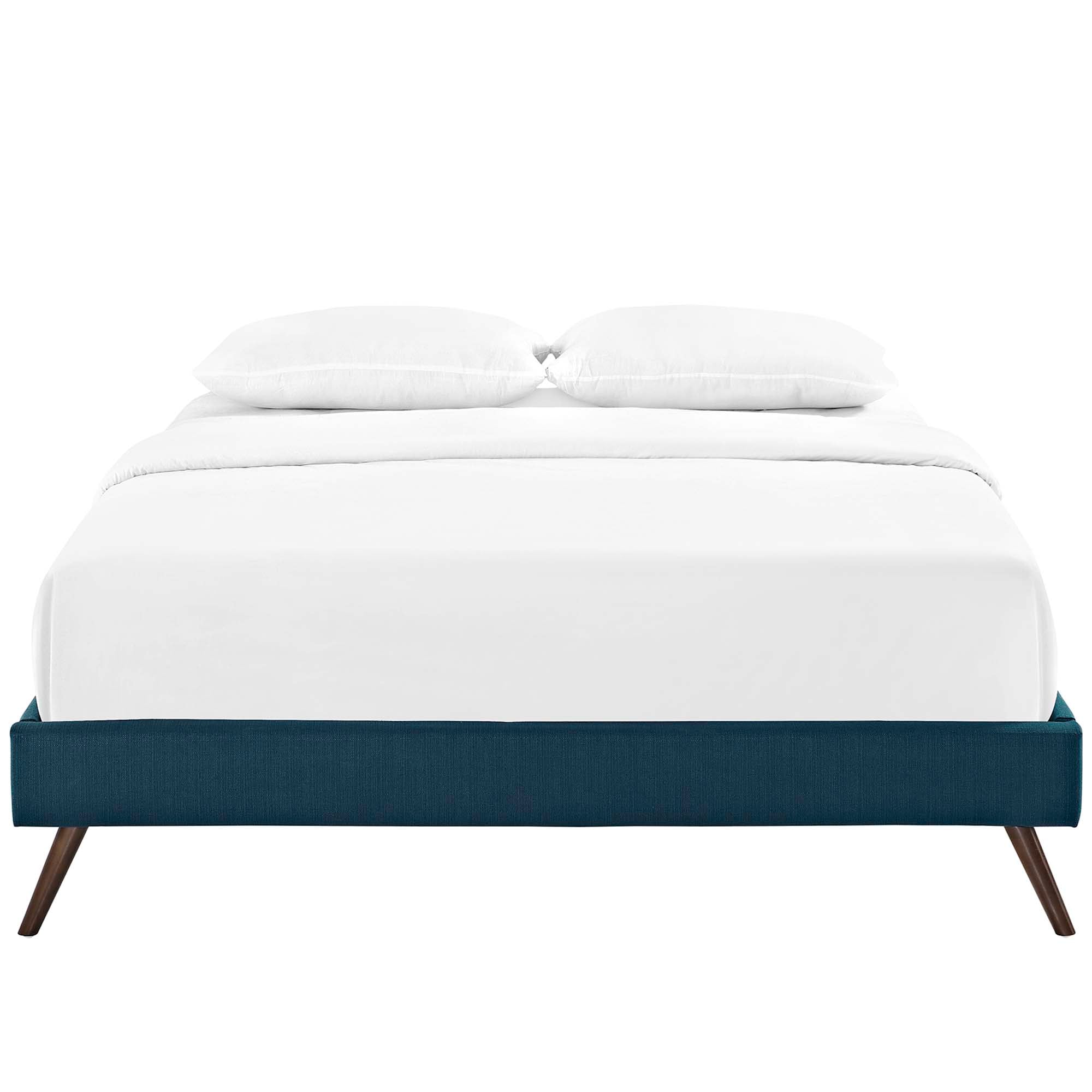Loryn Fabric Bed Frame with Round Splayed Legs by Modway