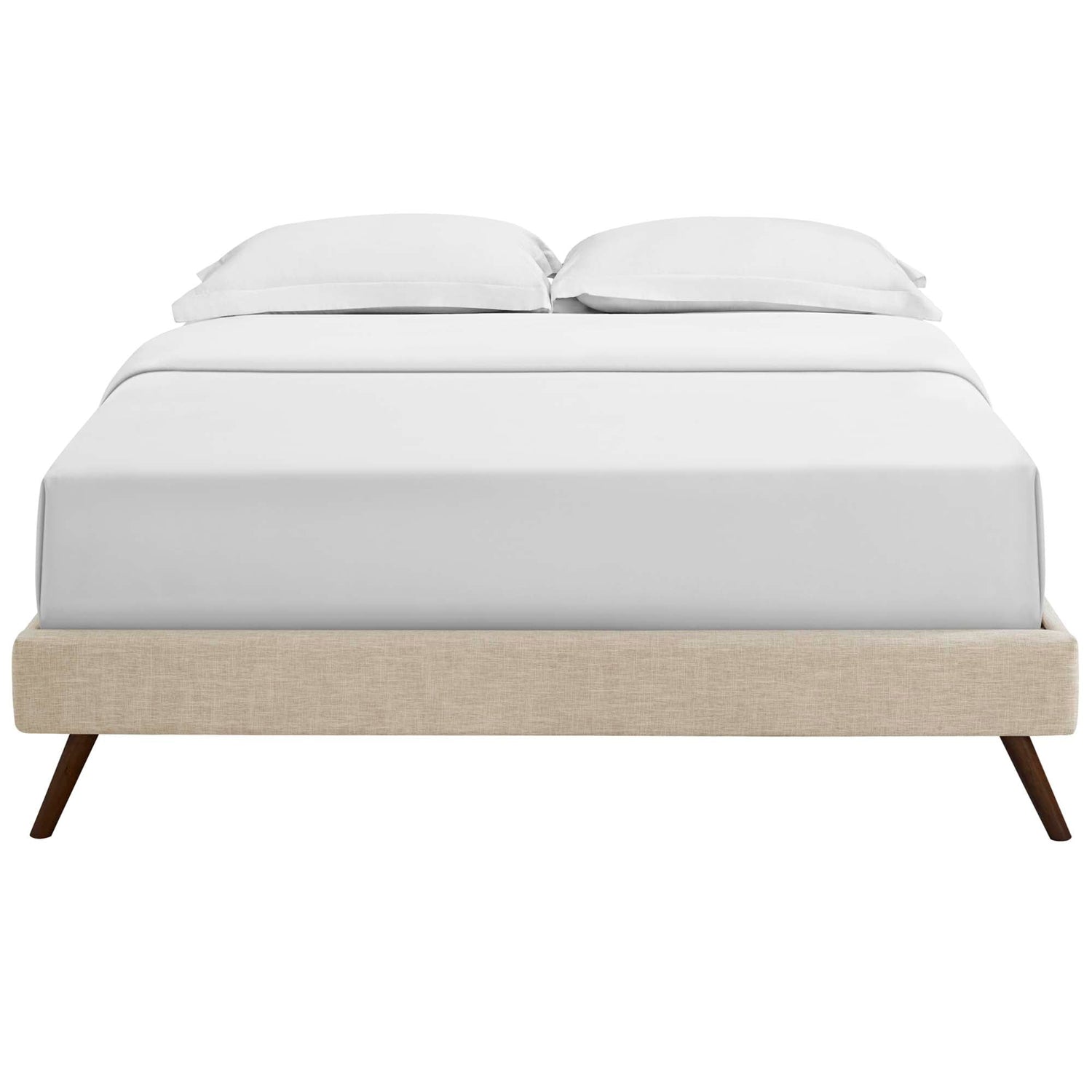 Loryn Fabric Bed Frame with Round Splayed Legs by Modway