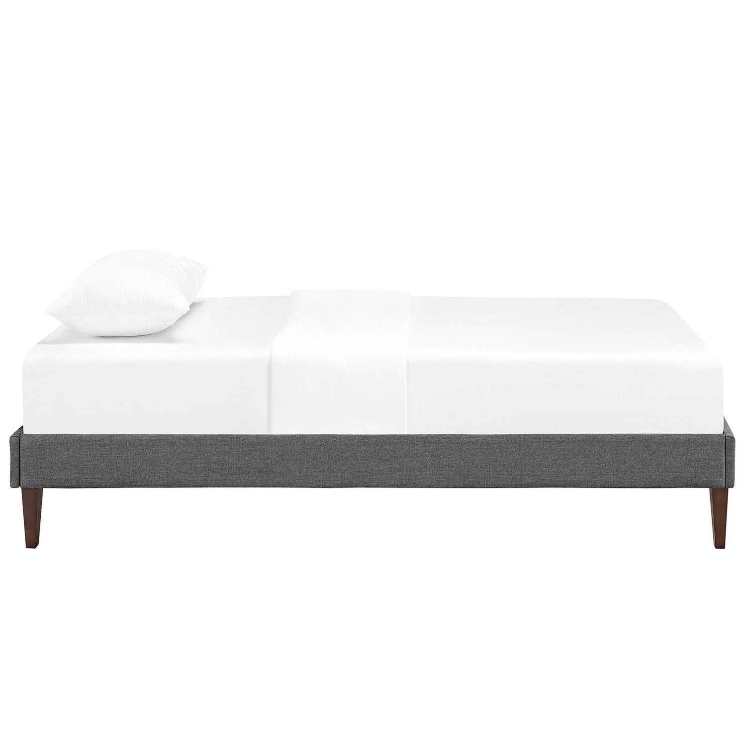 Tessie Fabric Bed Frame with Squared Tapered Legs by Modway