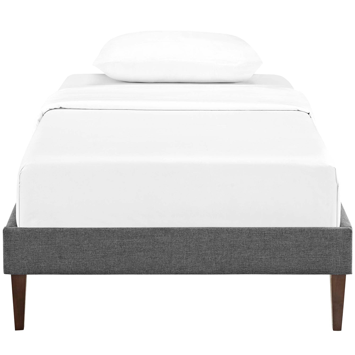 Tessie Fabric Bed Frame with Squared Tapered Legs by Modway