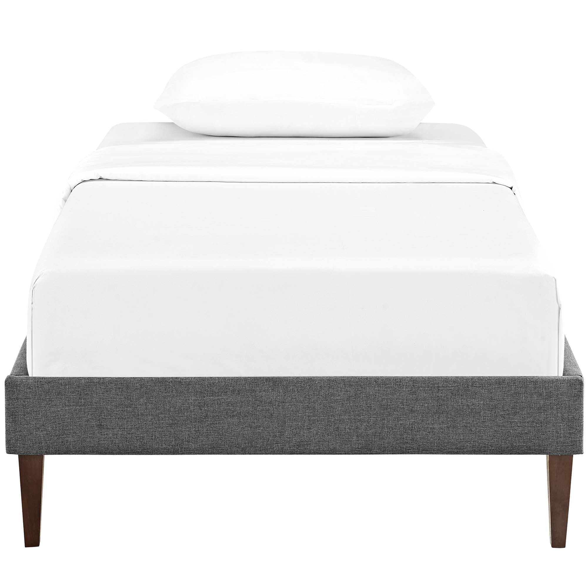 Tessie Fabric Bed Frame with Squared Tapered Legs by Modway