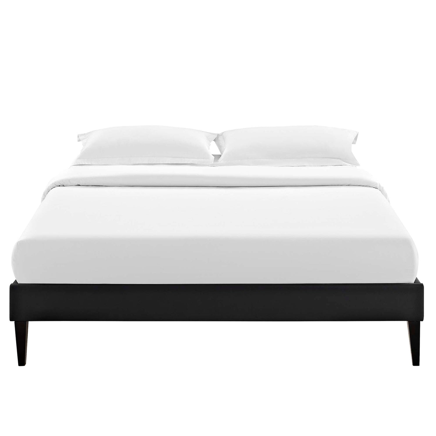 Tessie Vinyl Bed Frame with Squared Tapered Legs by Modway