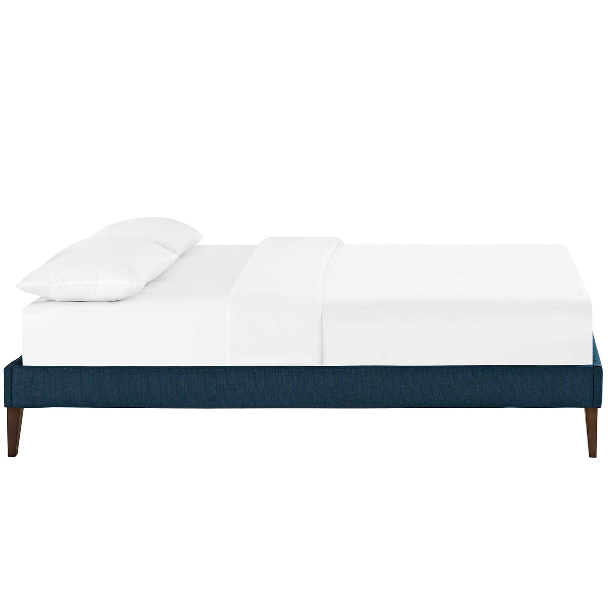 Tessie Fabric Bed Frame with Squared Tapered Legs by Modway