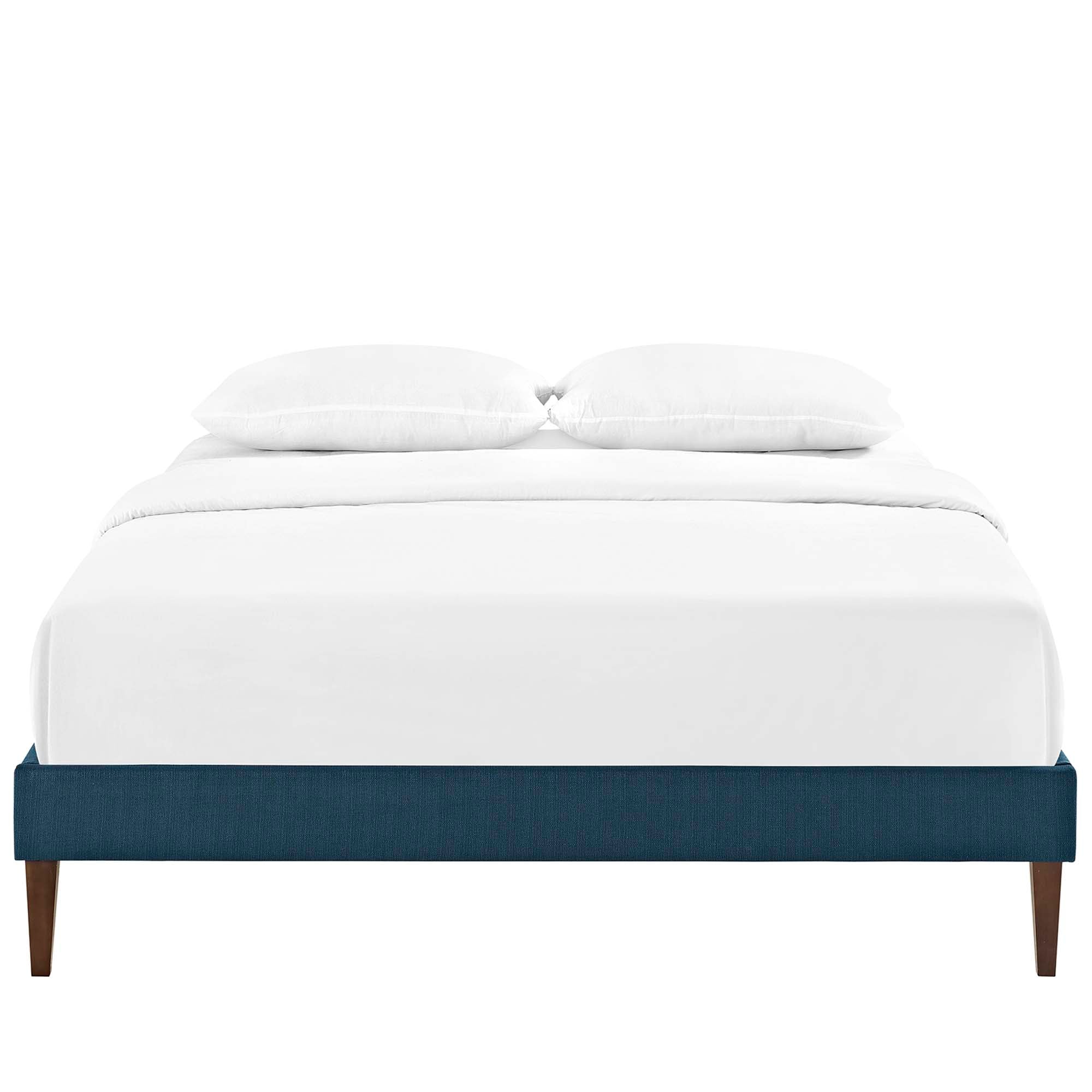 Tessie Fabric Bed Frame with Squared Tapered Legs by Modway