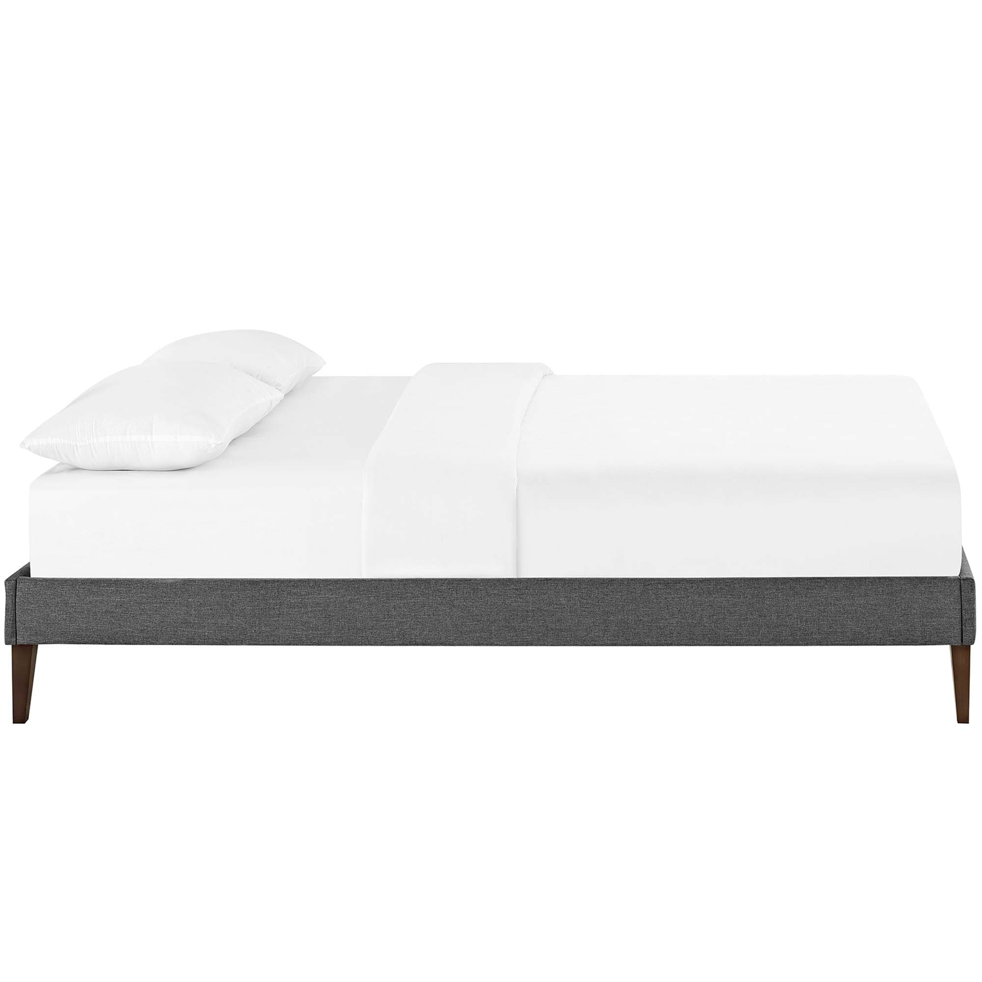 Tessie Fabric Bed Frame with Squared Tapered Legs by Modway