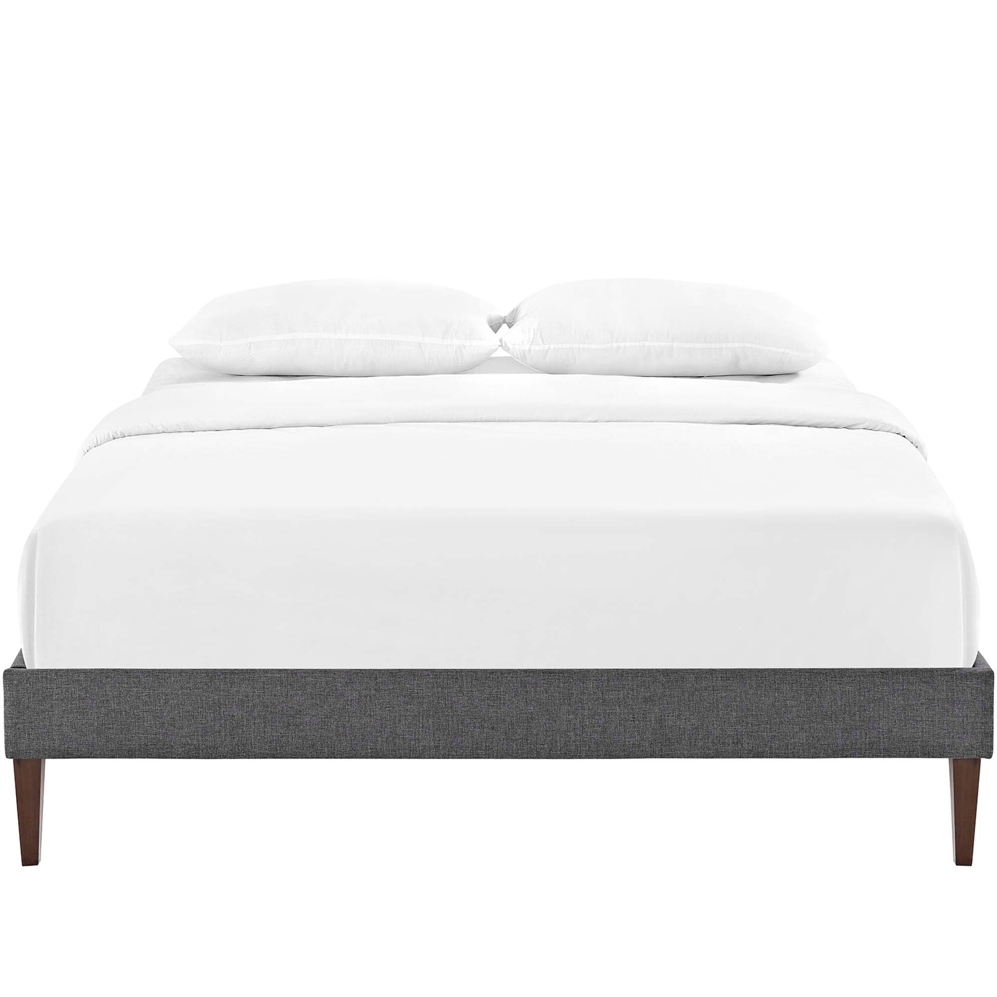 Tessie Fabric Bed Frame with Squared Tapered Legs by Modway