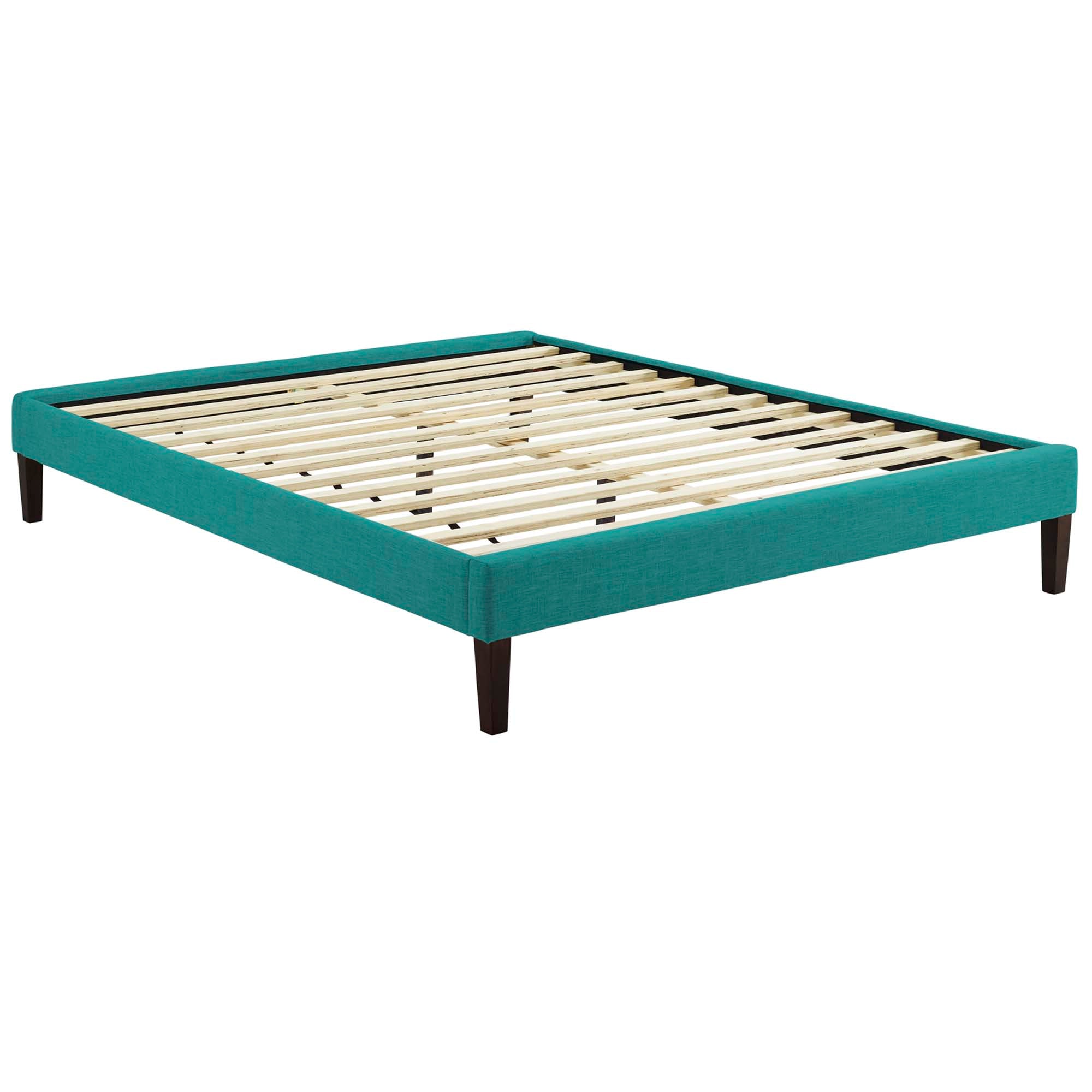 Tessie Fabric Bed Frame with Squared Tapered Legs by Modway