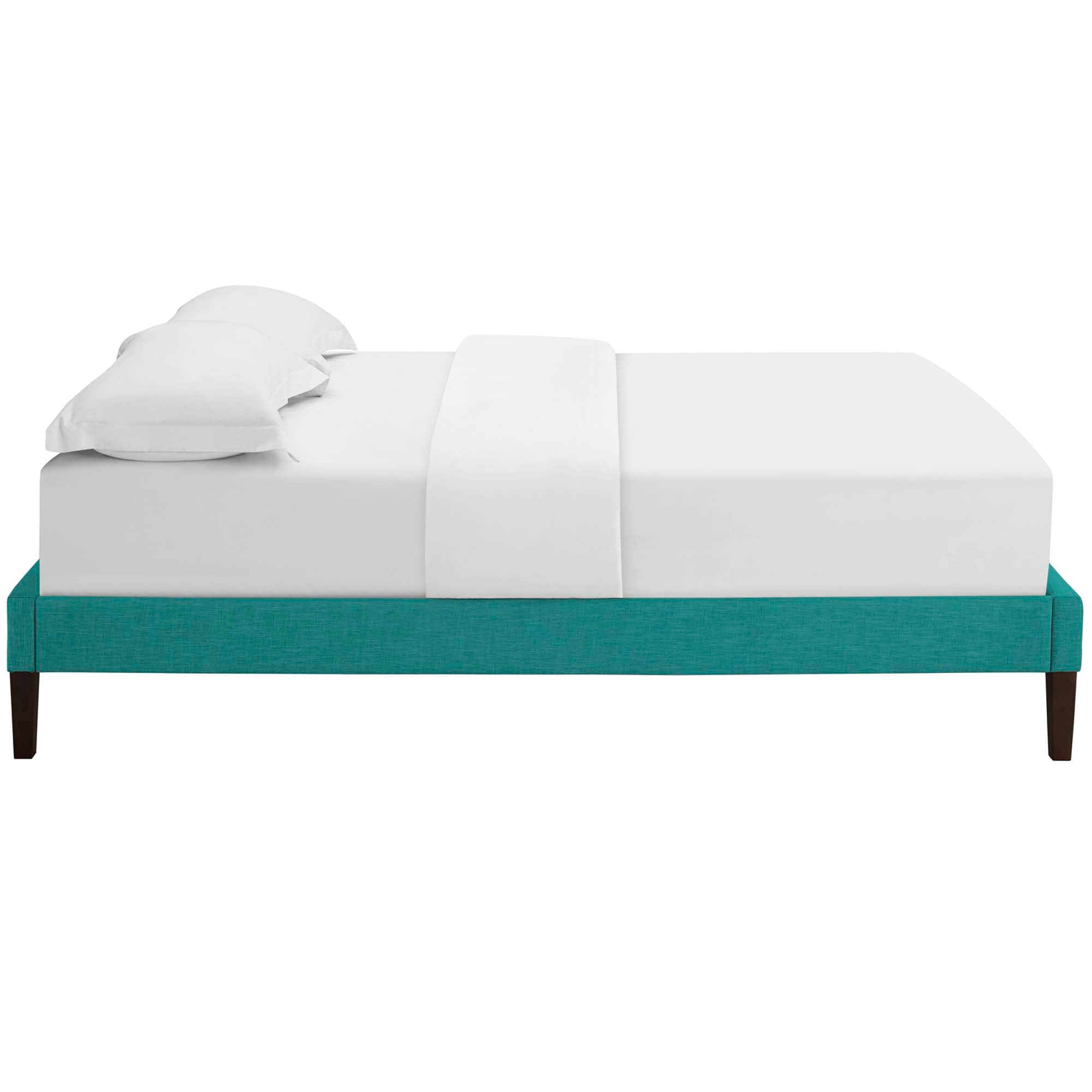 Tessie Fabric Bed Frame with Squared Tapered Legs by Modway