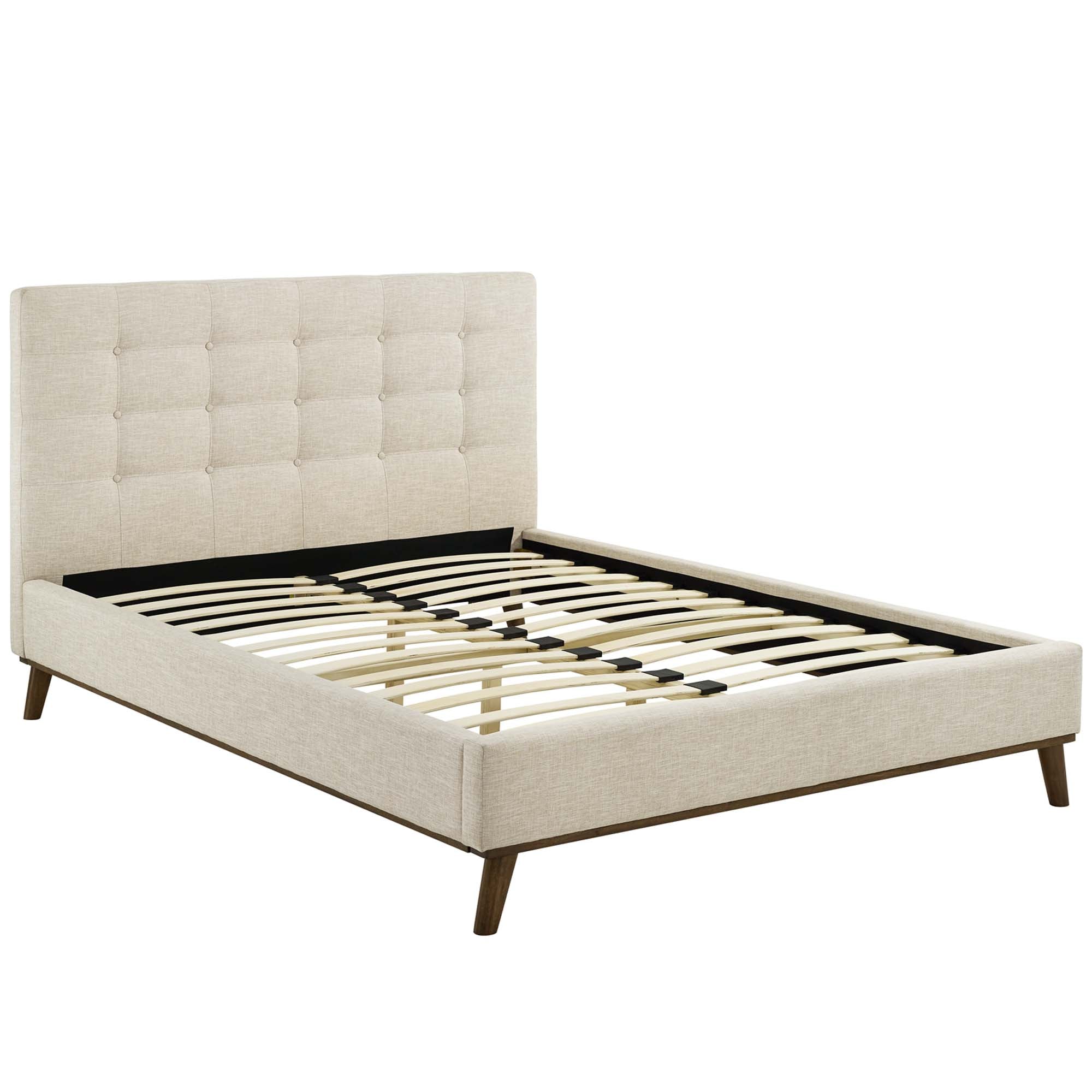 McKenzie Biscuit Tufted Upholstered Fabric Platform Bed by Modway