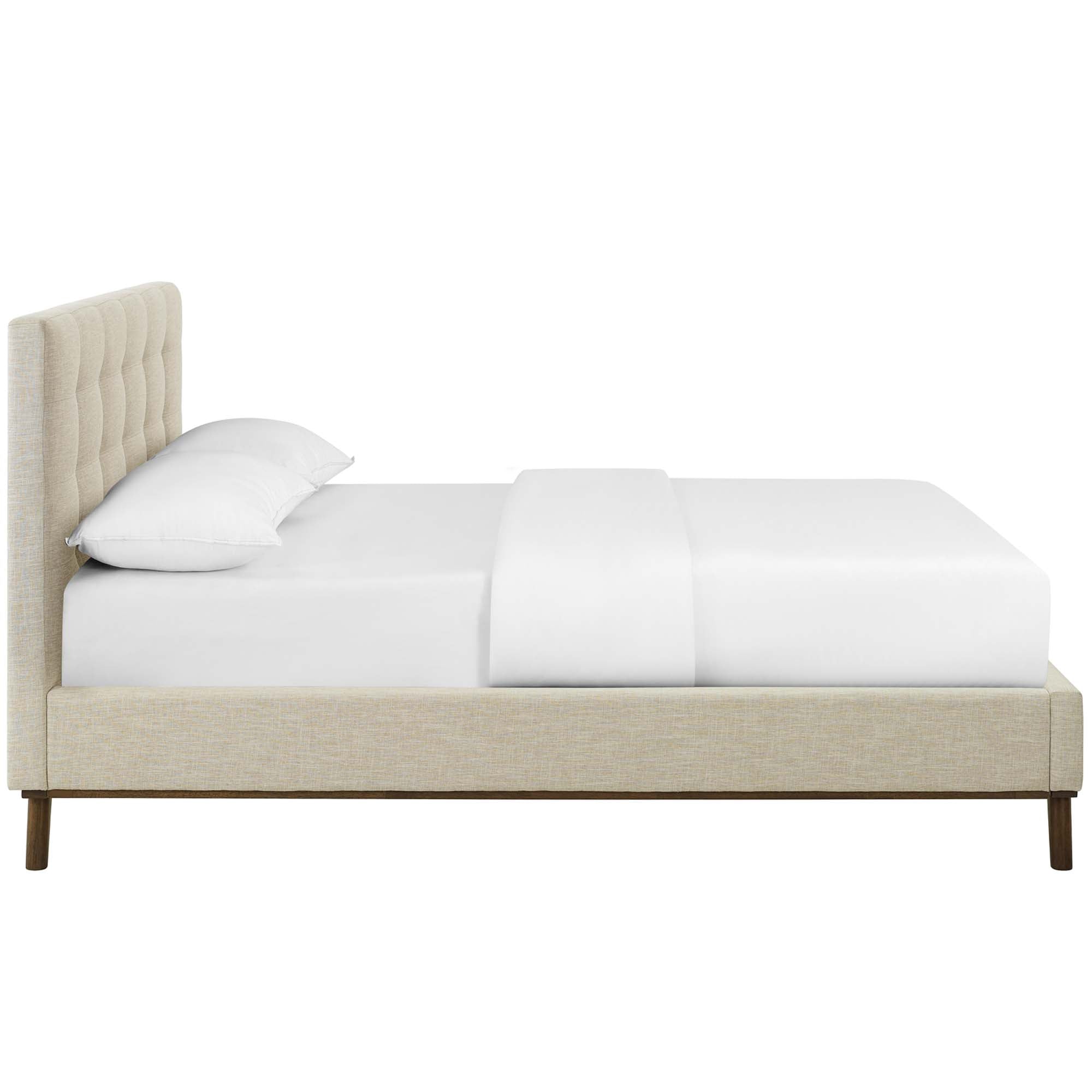 McKenzie Biscuit Tufted Upholstered Fabric Platform Bed by Modway