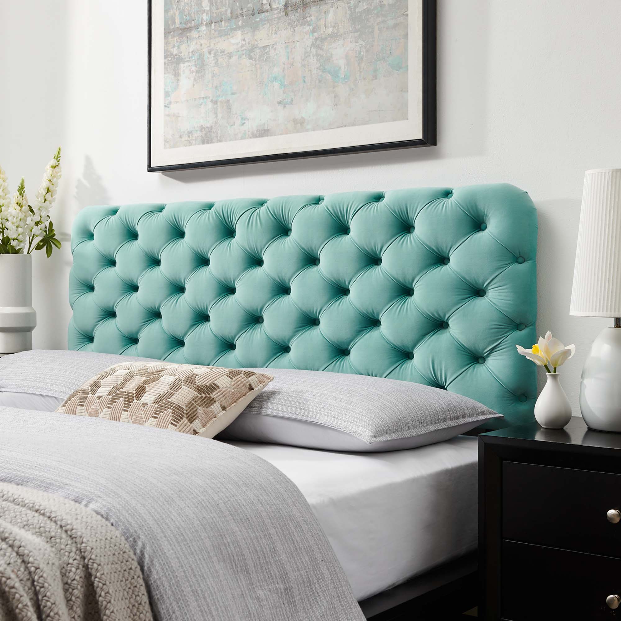 Lizzy Tufted Performance Velvet Headboard by Modway