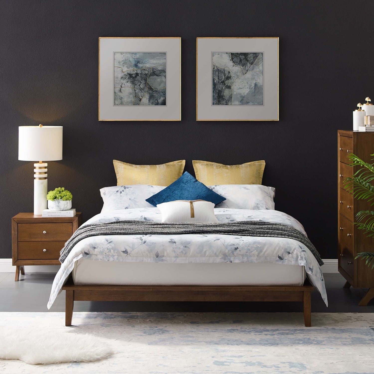 Lodge Wood Platform Bed Frame by Modway