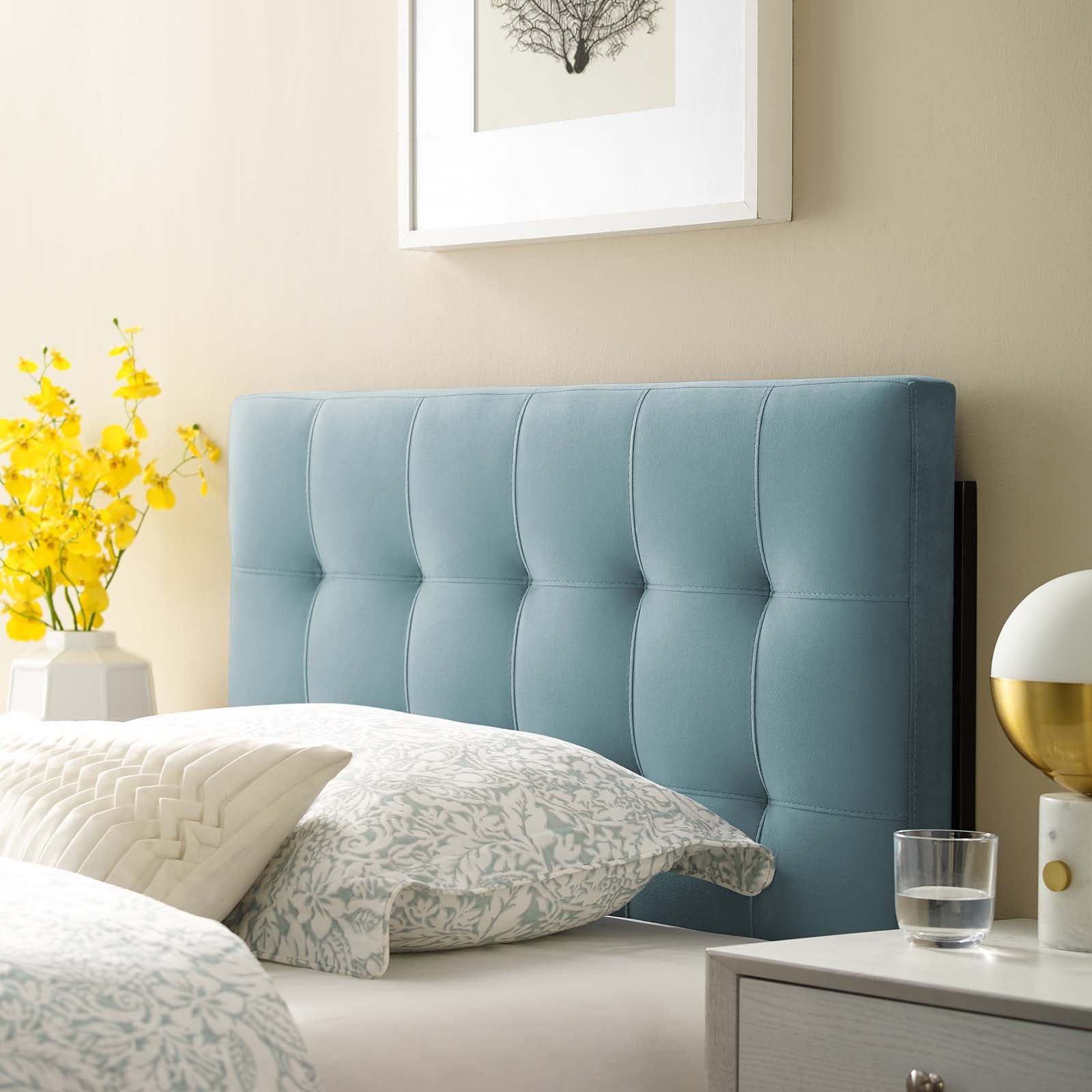 Lily Biscuit Tufted Performance Velvet Headboard by Modway