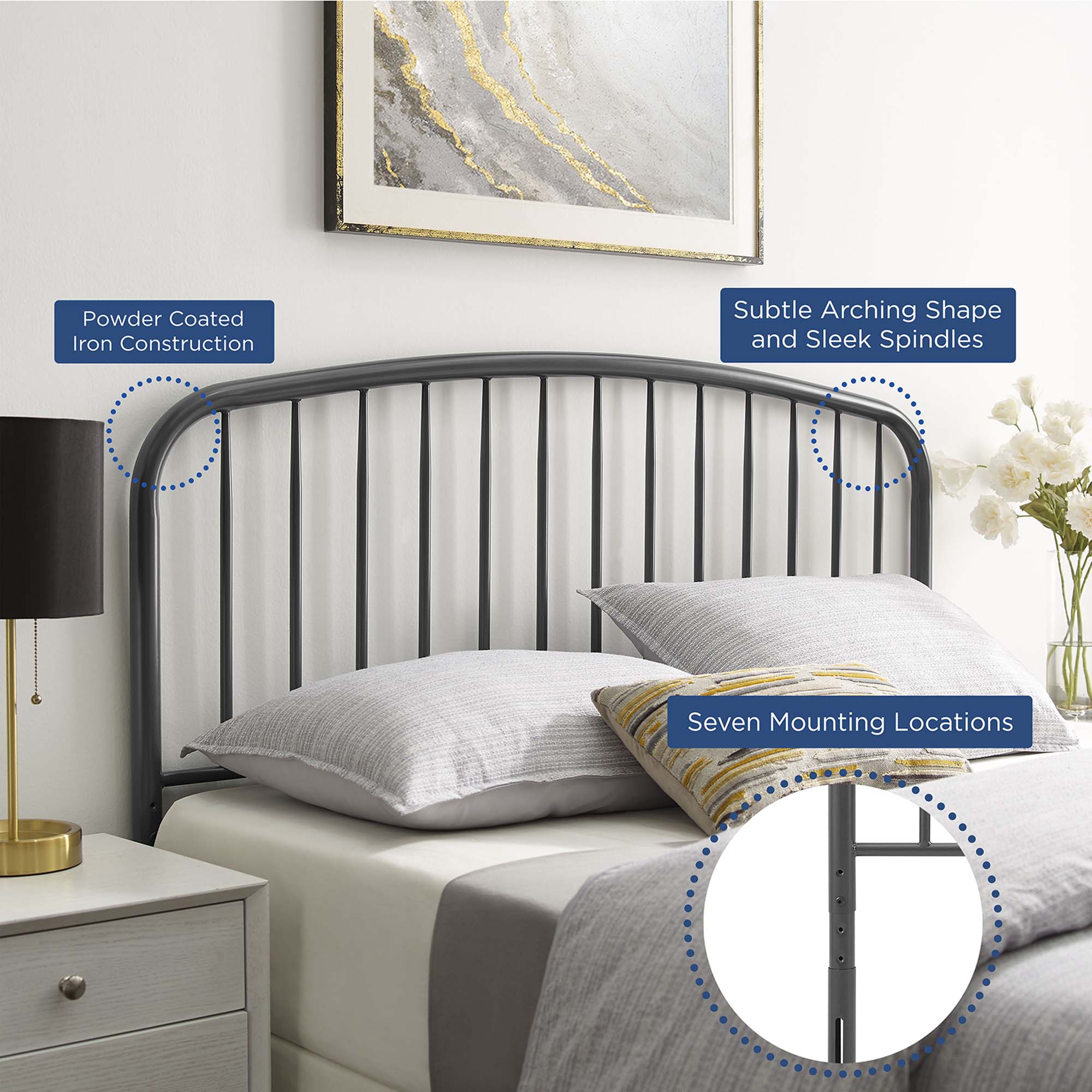 Nova Metal Headboard by Modway