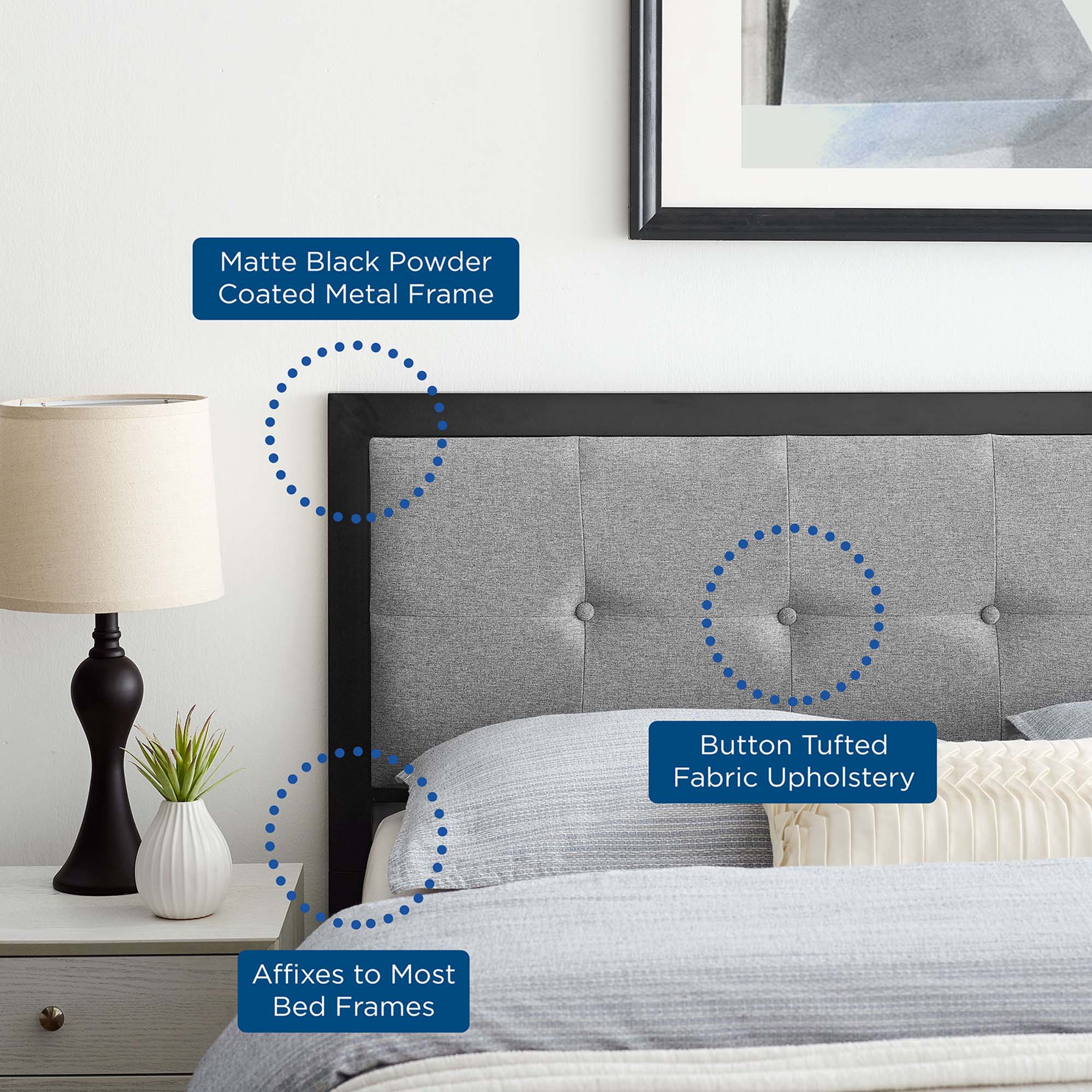 Teagan Tufted Headboard by Modway