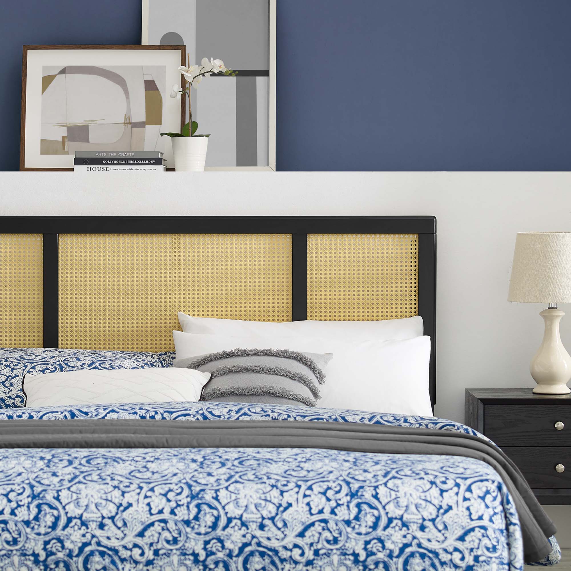 Delmare Cane Headboard by Modway