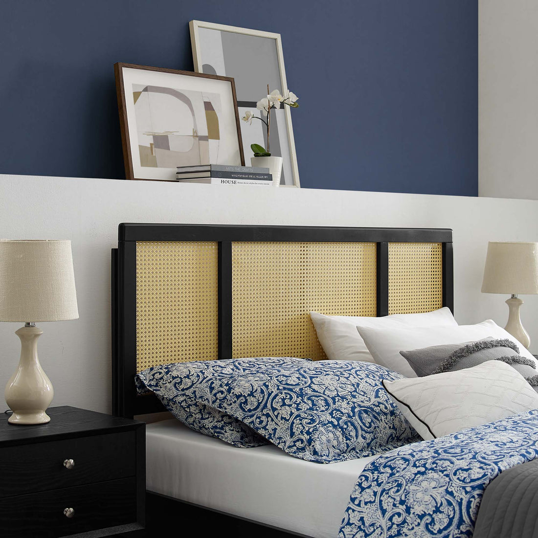 Delmare Cane Headboard by Modway