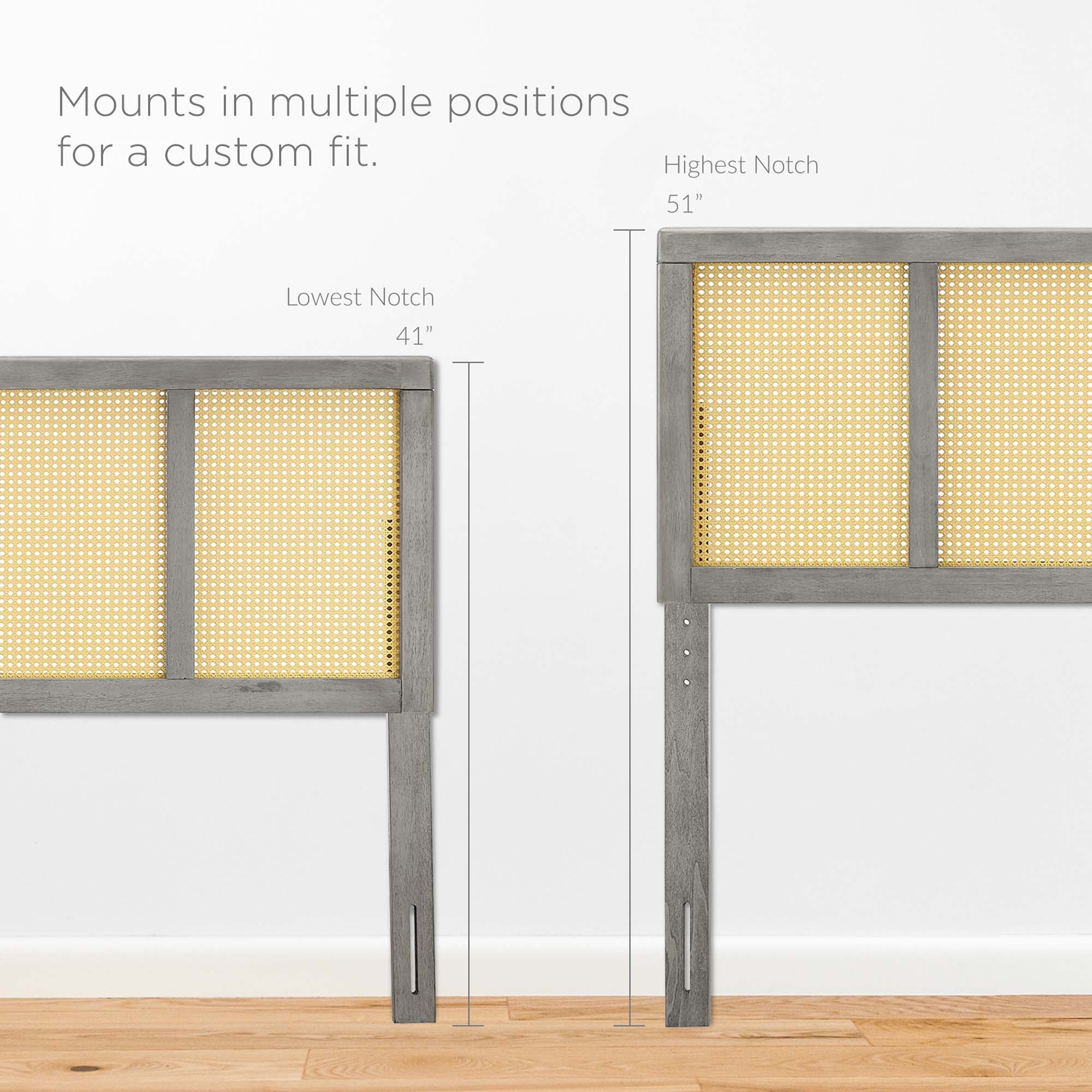 Delmare Cane Headboard by Modway