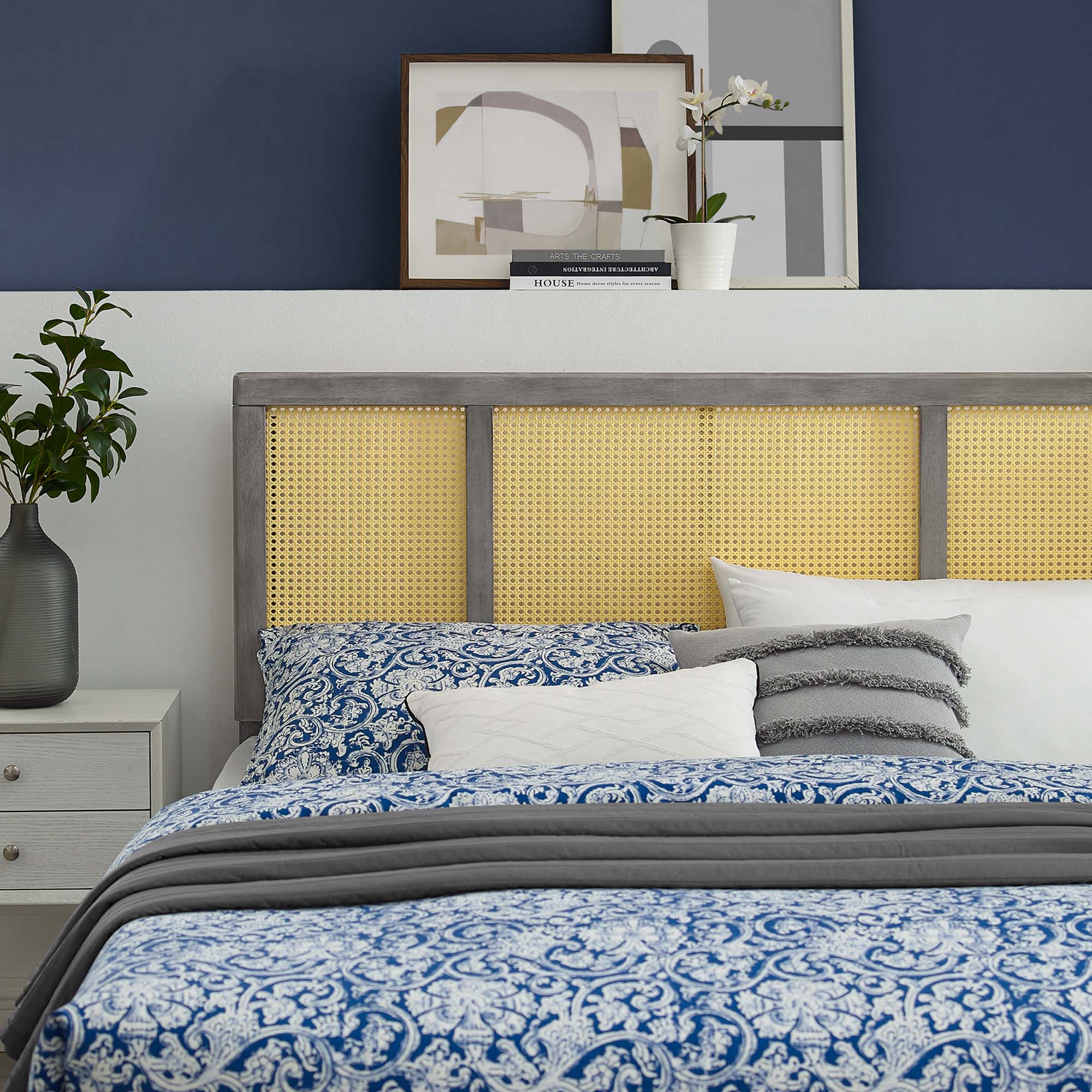 Delmare Cane Headboard by Modway