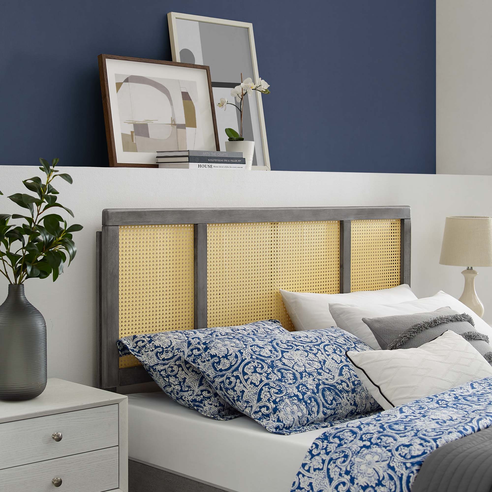 Delmare Cane Headboard by Modway