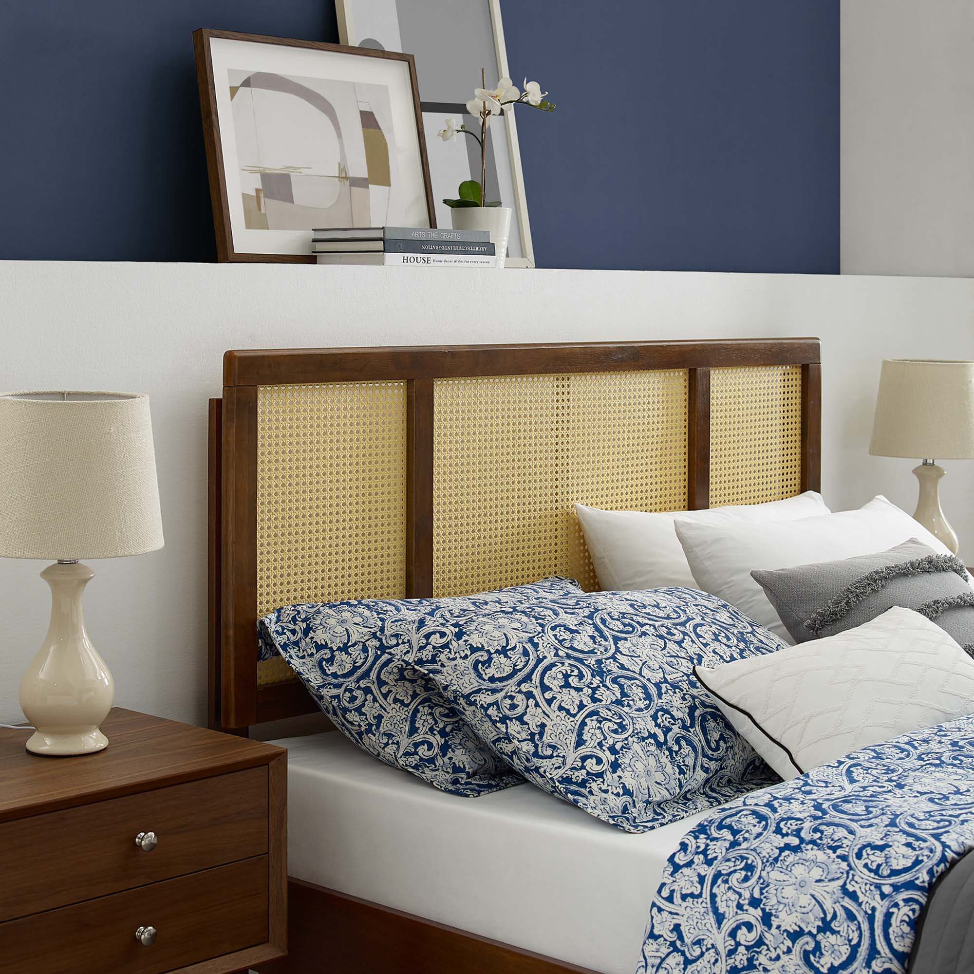 Delmare Cane Headboard by Modway