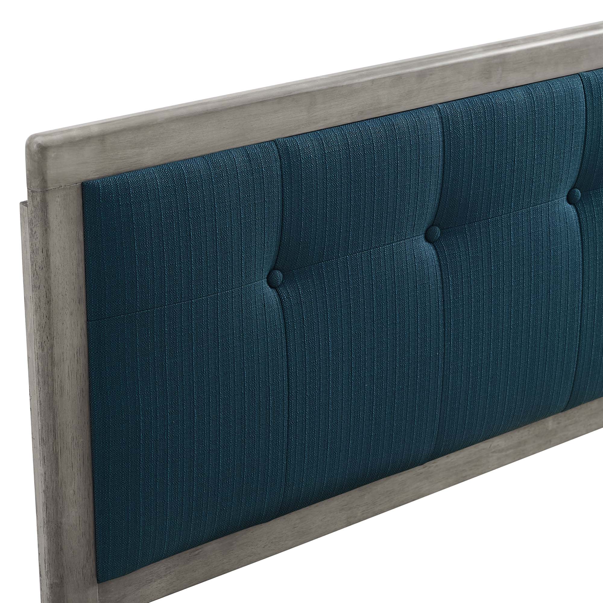 Draper Tufted Fabric and Wood Headboard by Modway