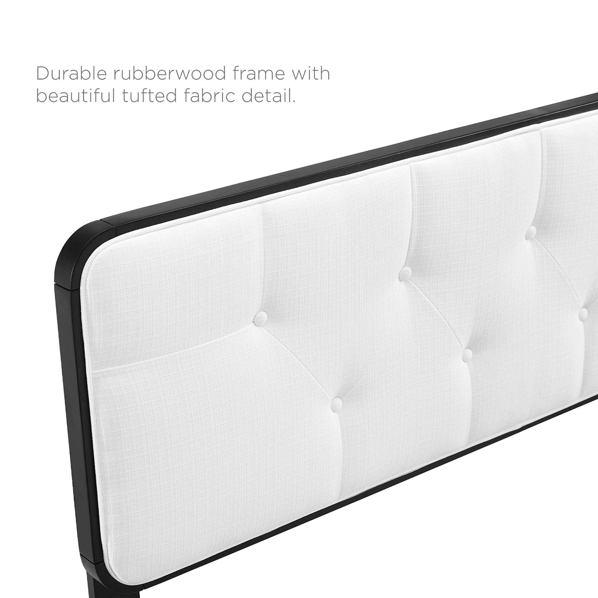Collins Tufted Fabric and Wood Headboard by Modway
