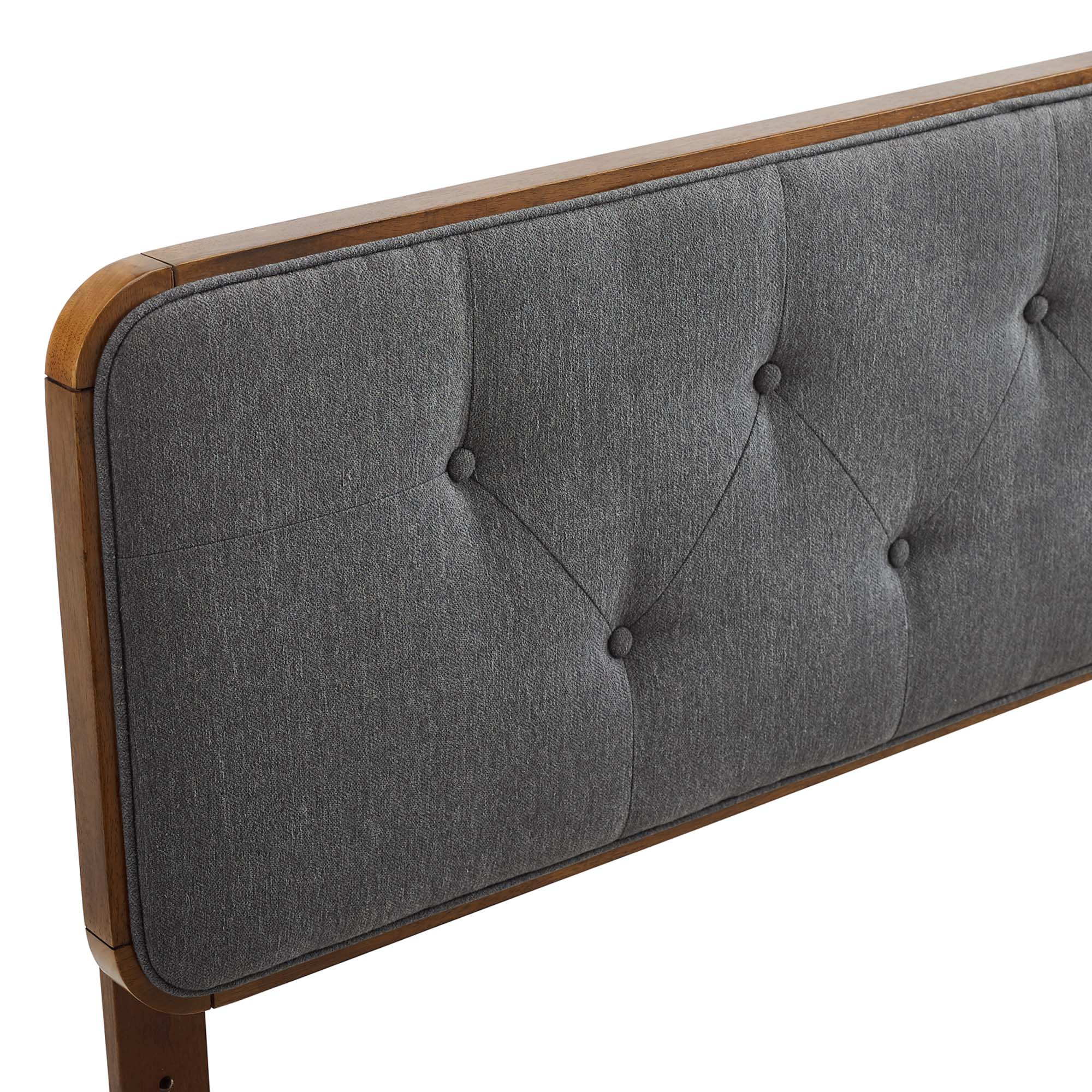 Collins Tufted Fabric and Wood Headboard by Modway