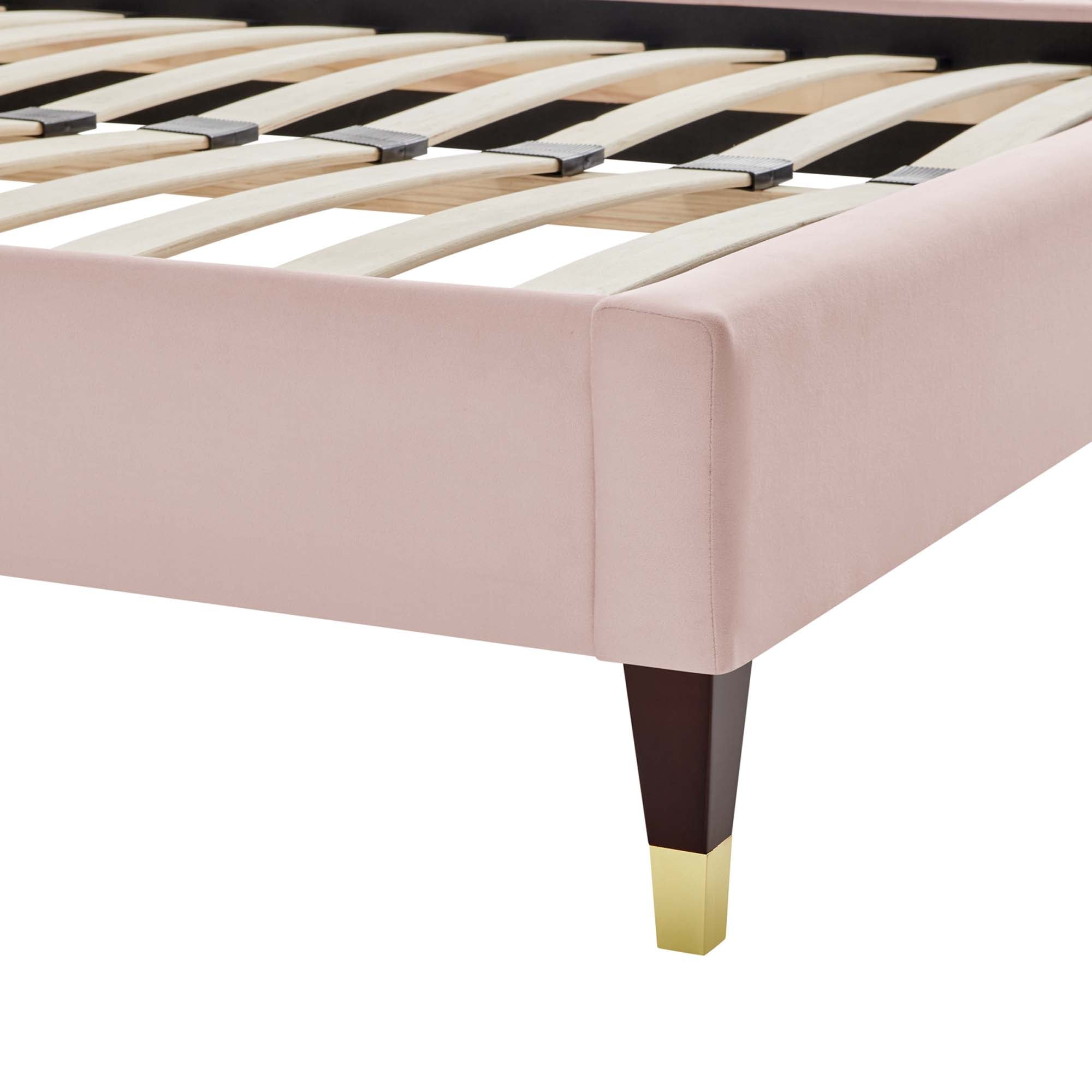 Harlow Performance Velvet Platform Bed Frame by Modway