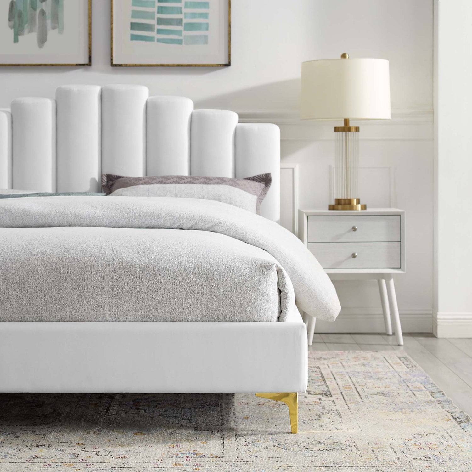 Olivia Performance Velvet Platform Bed by Modway