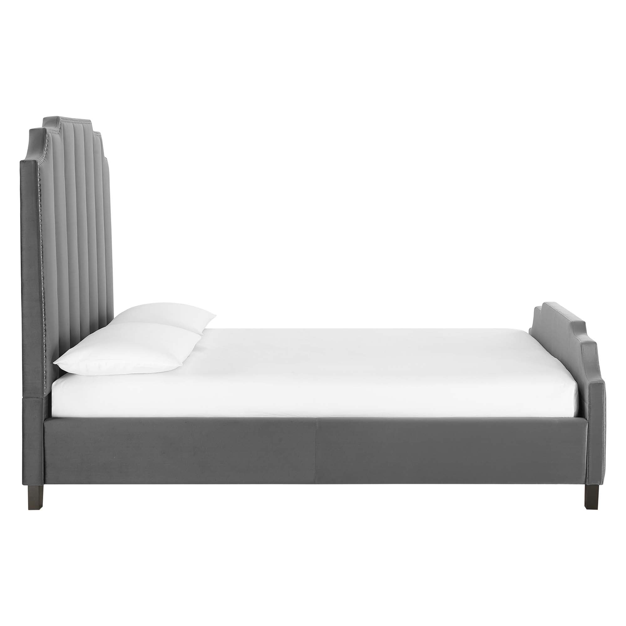 Lucille Performance Velvet Platform Bed by Modway