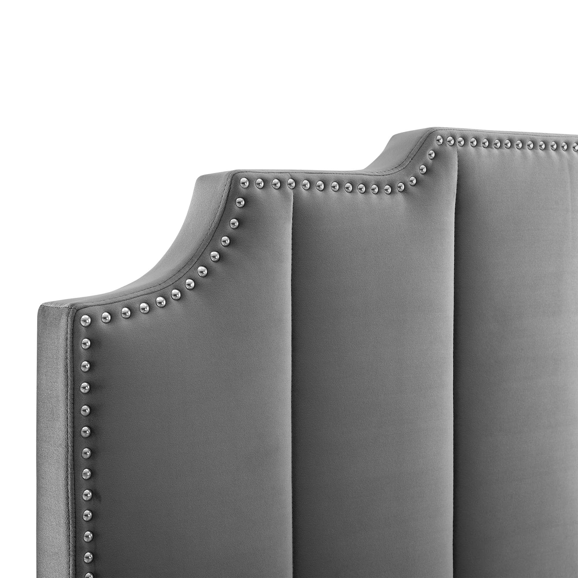 Lucille Performance Velvet Platform Bed by Modway