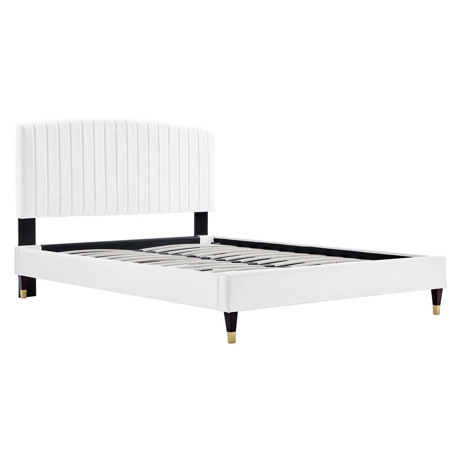 Alessi Performance Velvet Queen Platform Bed by Modway