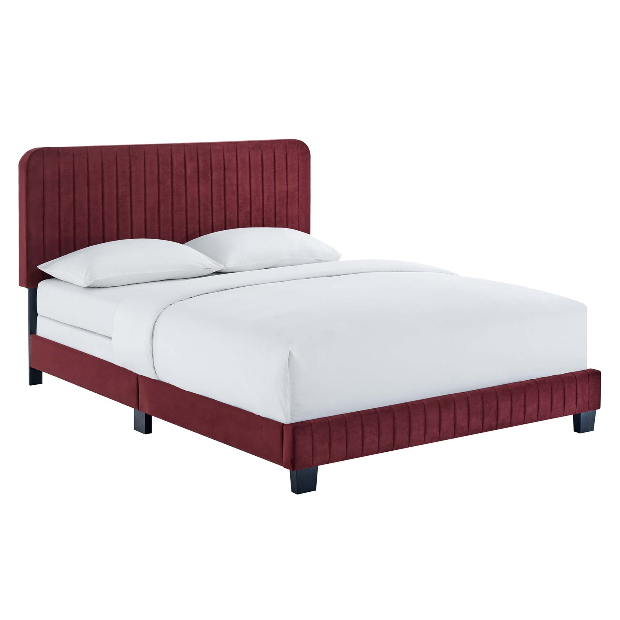 Celine Channel Tufted Performance Velvet Bed by Modway