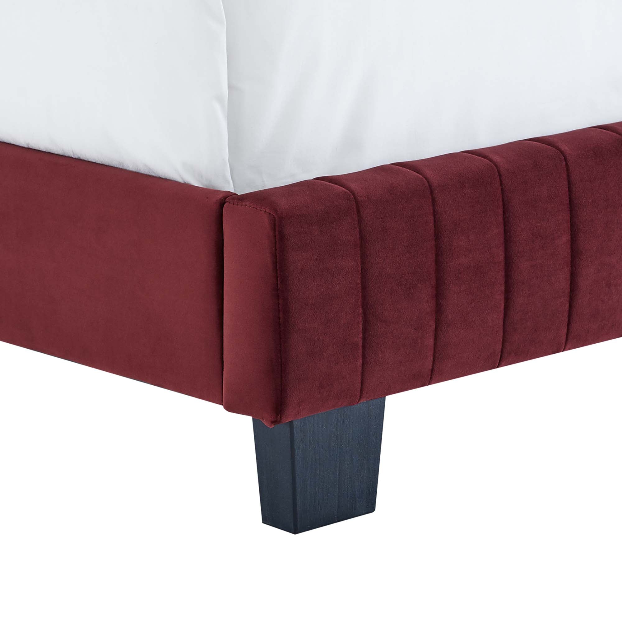 Celine Channel Tufted Performance Velvet Bed by Modway