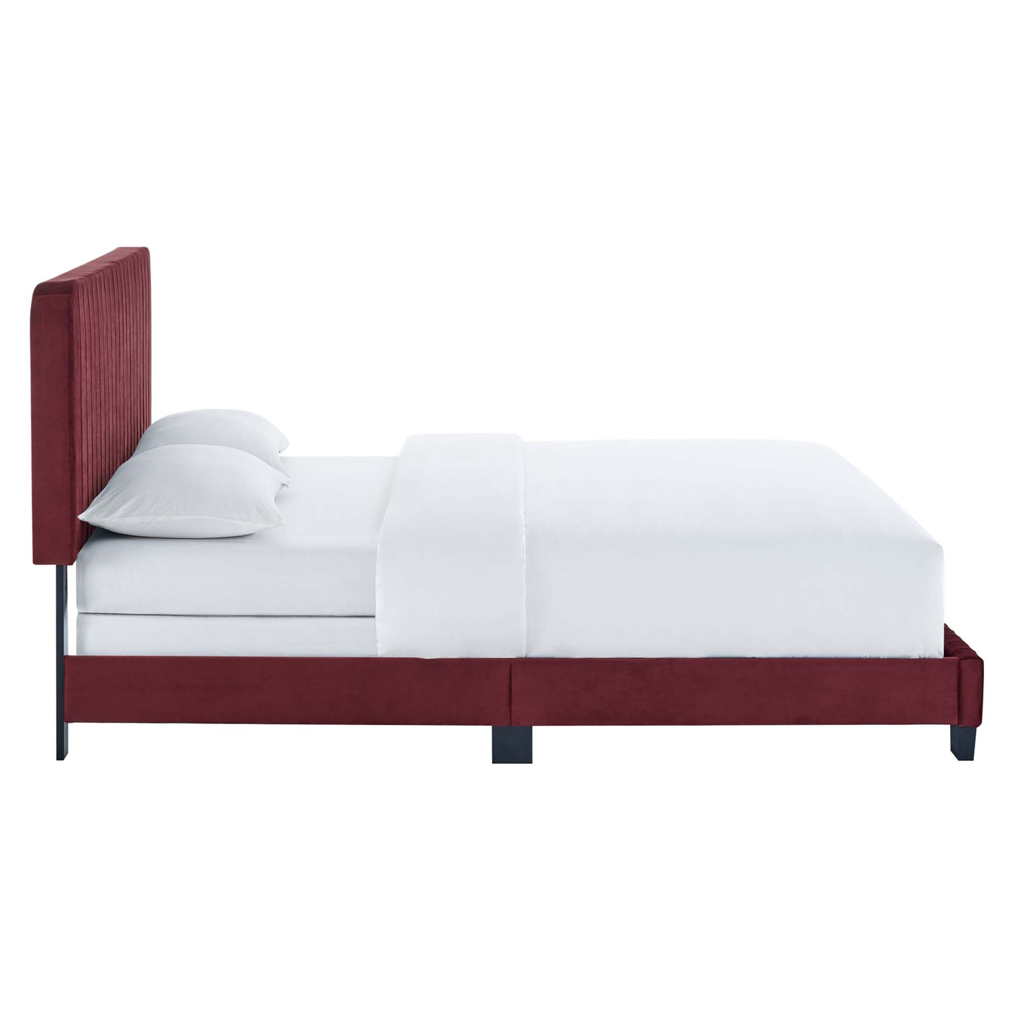 Celine Channel Tufted Performance Velvet Bed by Modway