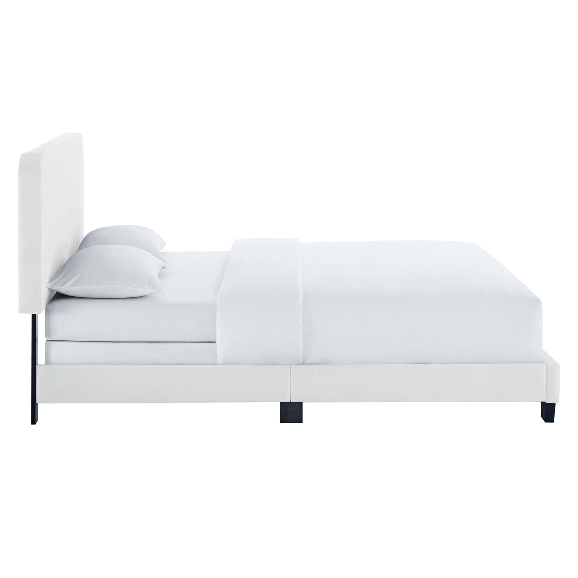 Celine Channel Tufted Performance Velvet Bed by Modway