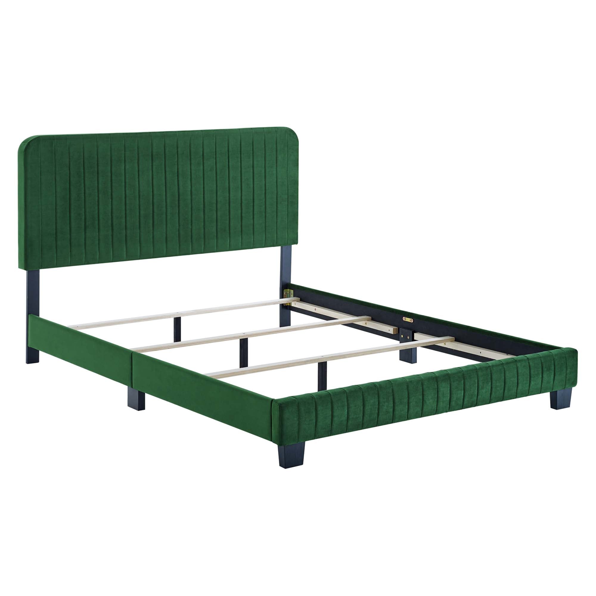 Celine Channel Tufted Performance Velvet Bed by Modway