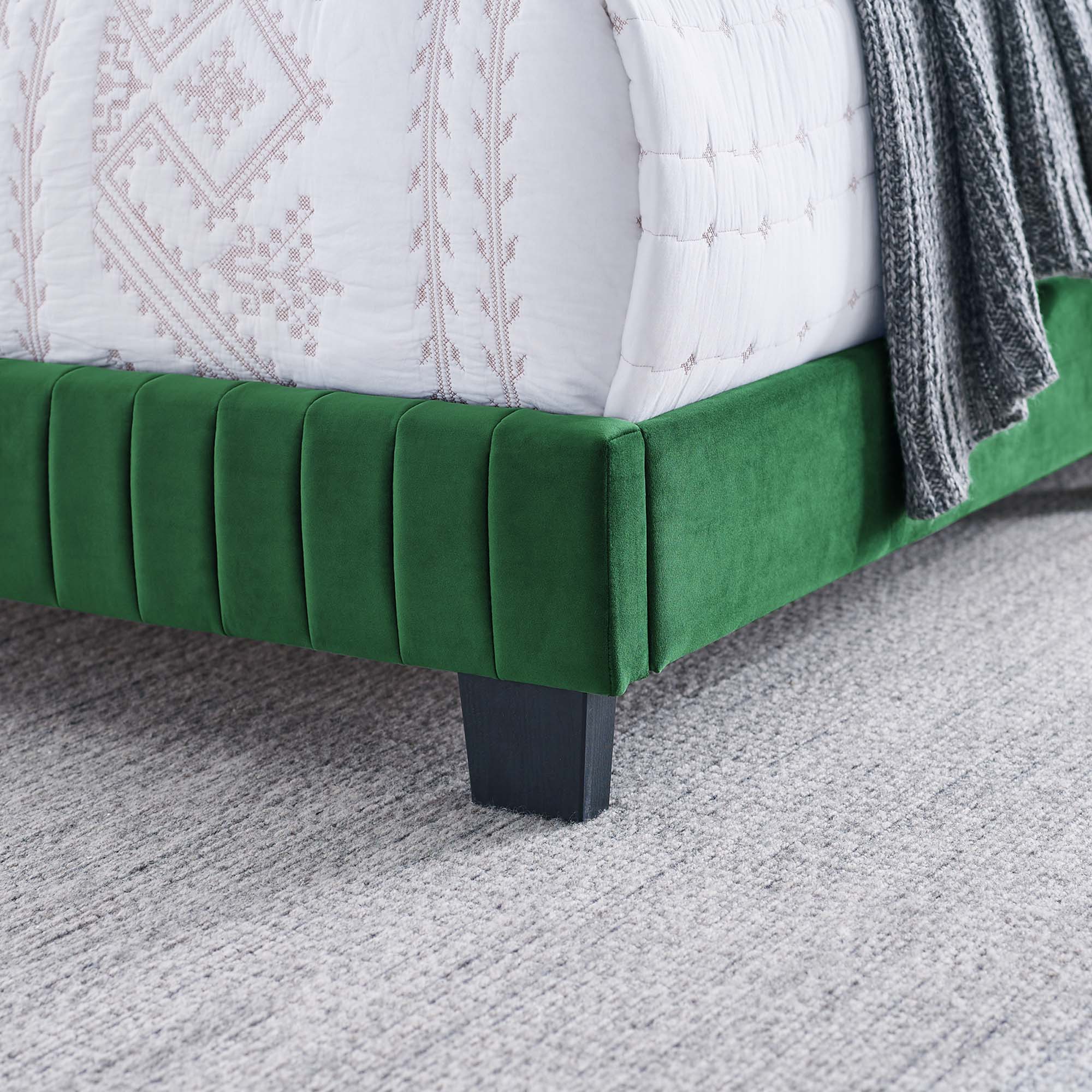 Celine Channel Tufted Performance Velvet Bed by Modway