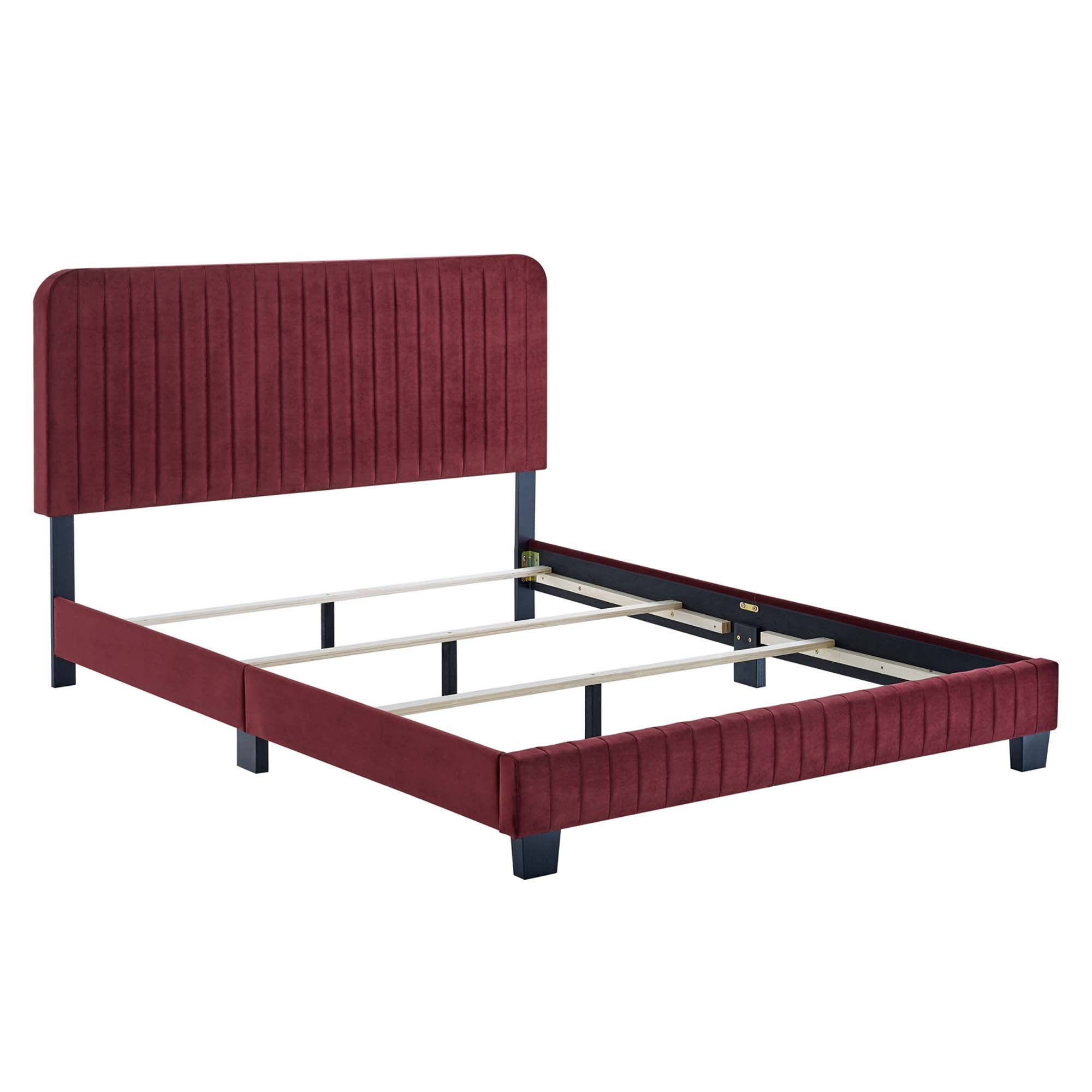 Celine Channel Tufted Performance Velvet Bed by Modway