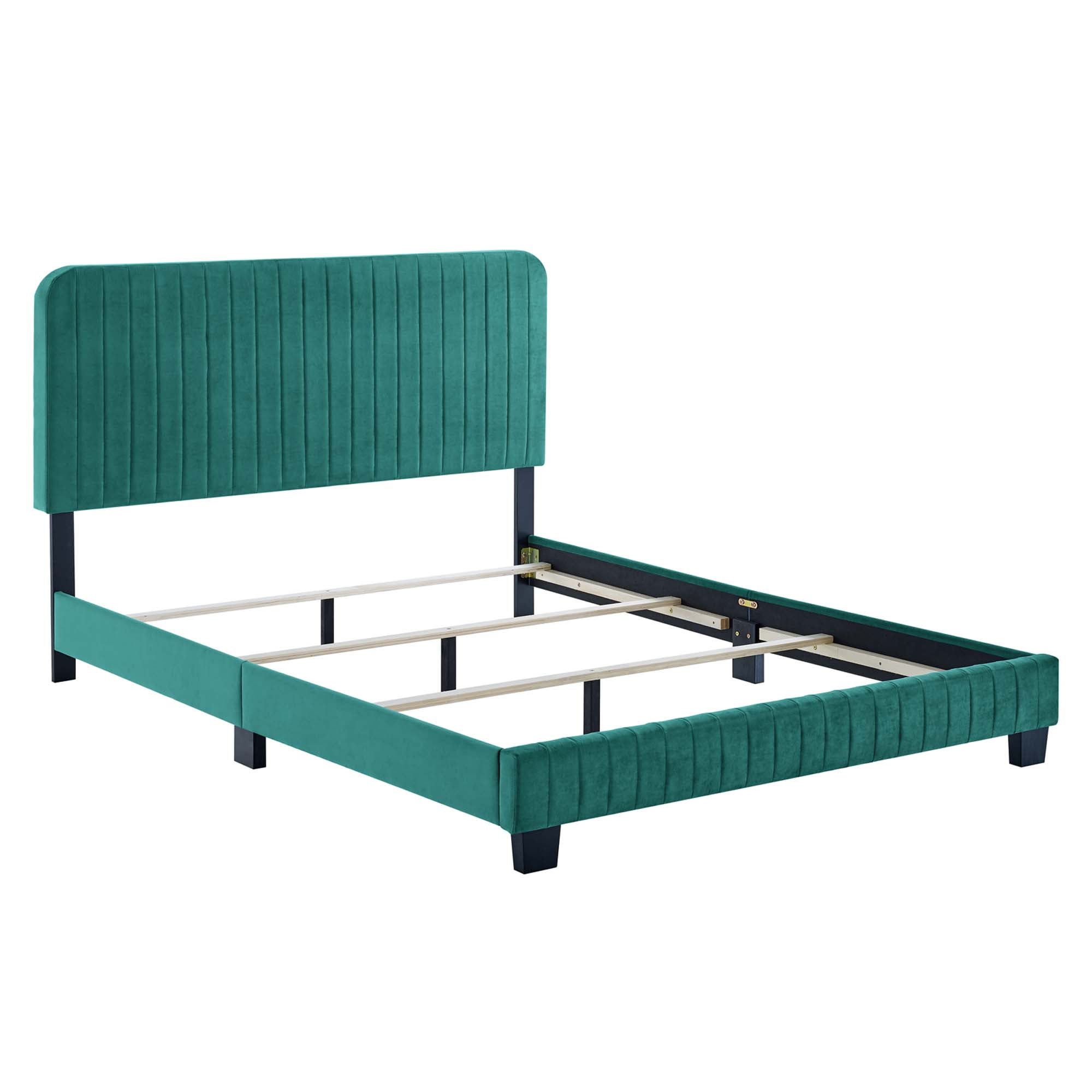 Celine Channel Tufted Performance Velvet Bed by Modway