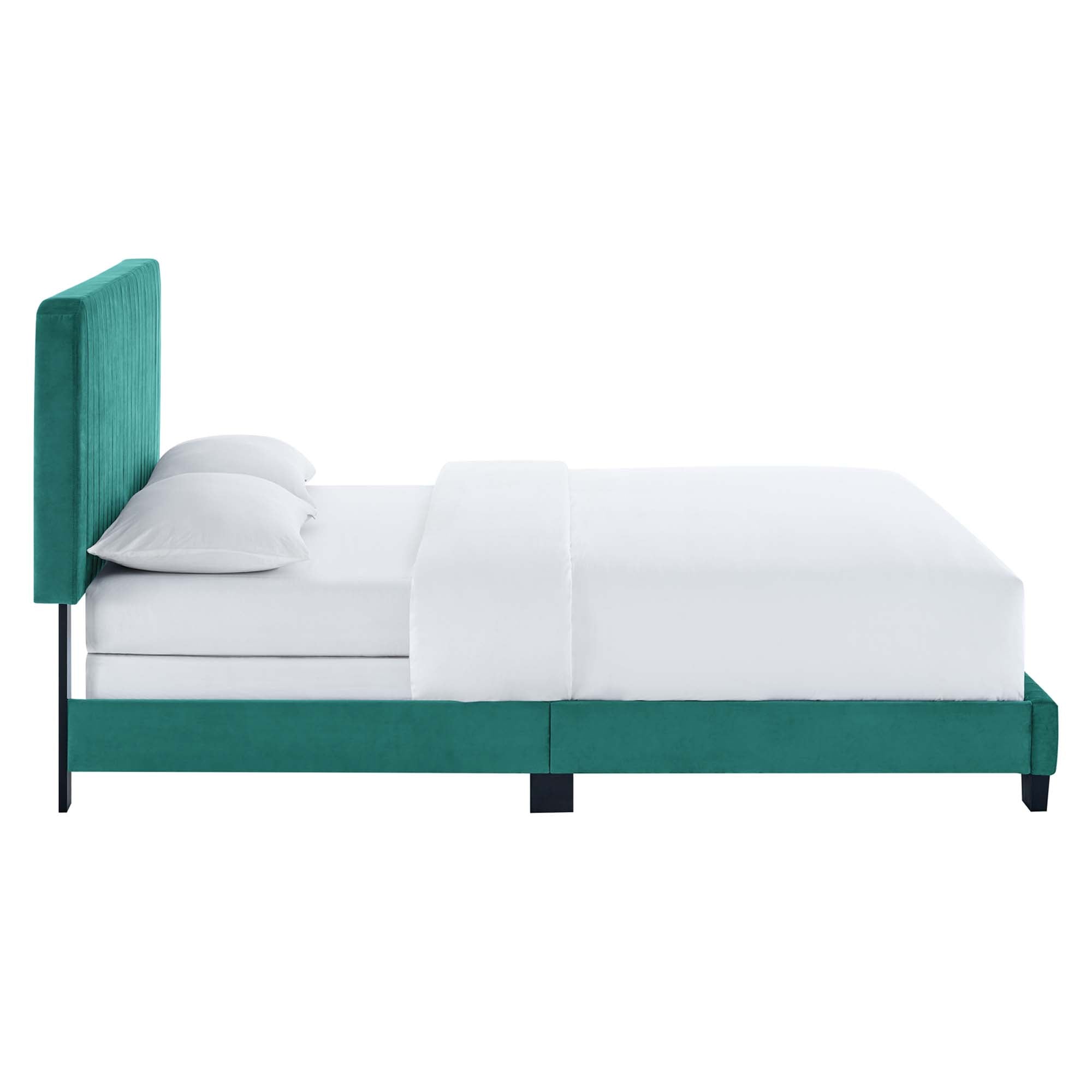 Celine Channel Tufted Performance Velvet Bed by Modway