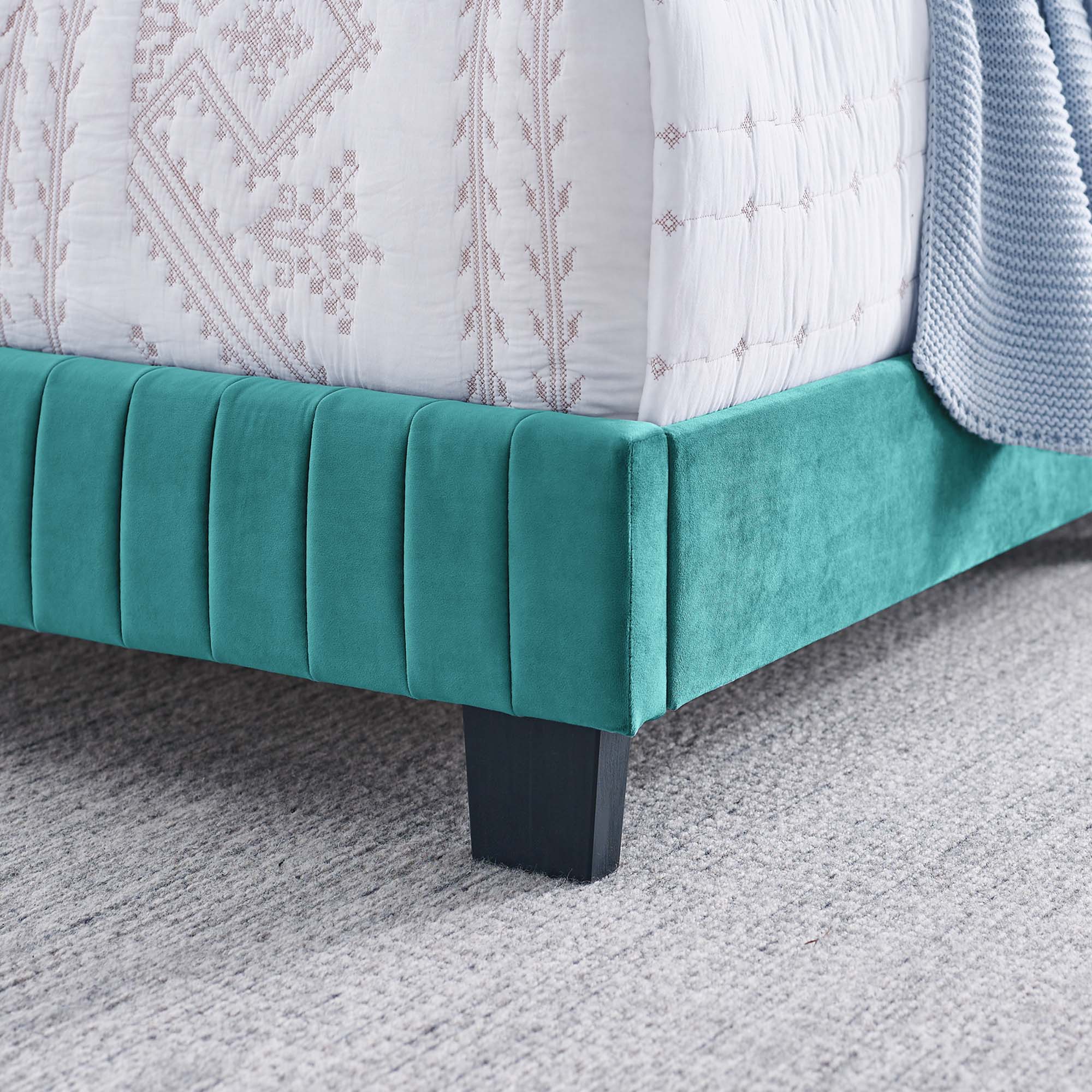 Celine Channel Tufted Performance Velvet Bed by Modway
